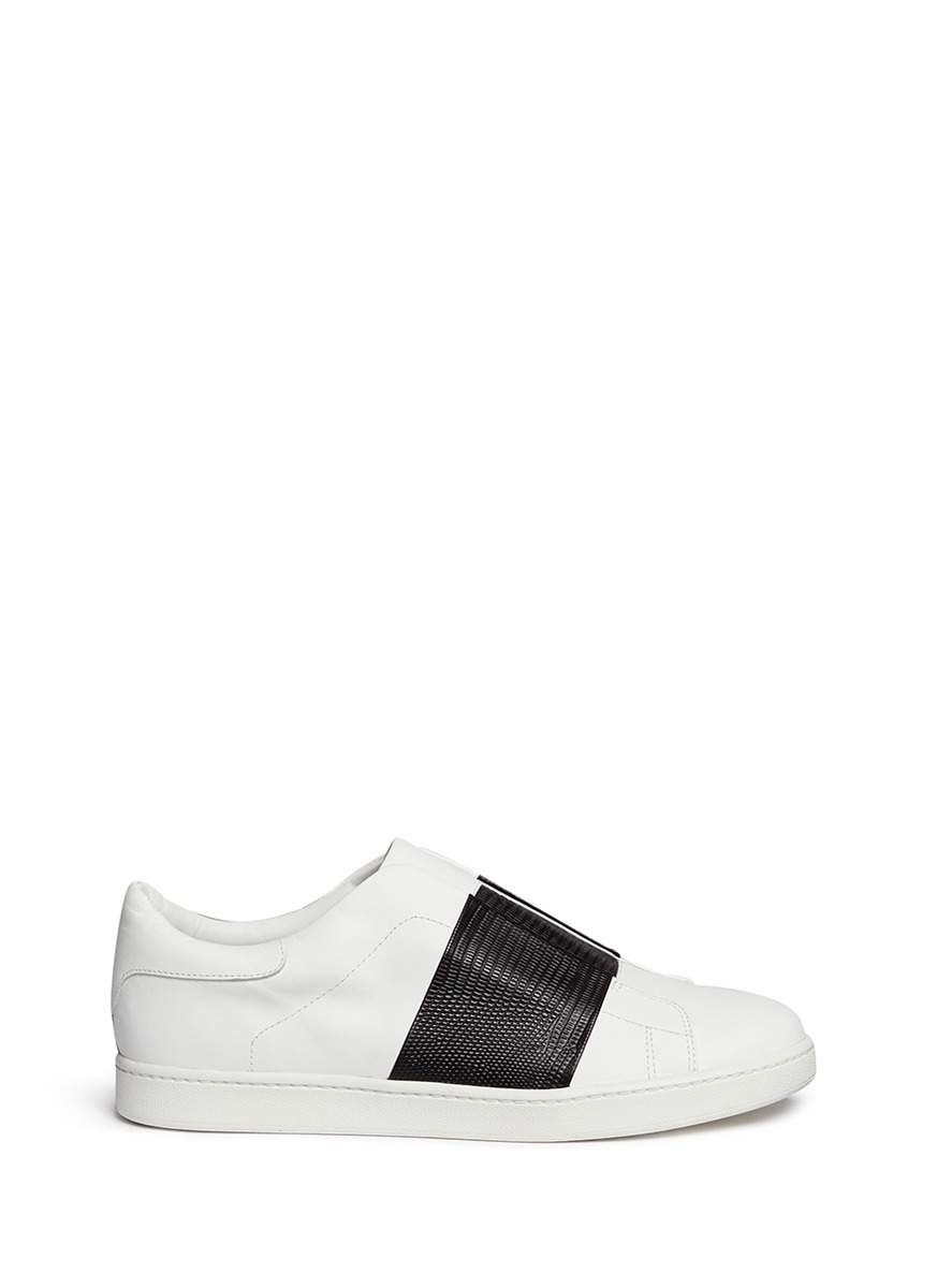 Lyst - Vince 'vista' Lizard Effect Leather Band Laceless 