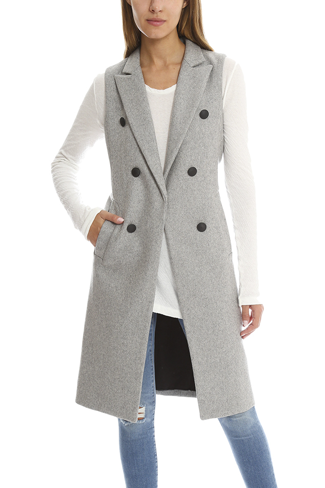 Rag & bone Faye Vest in Gray | Lyst