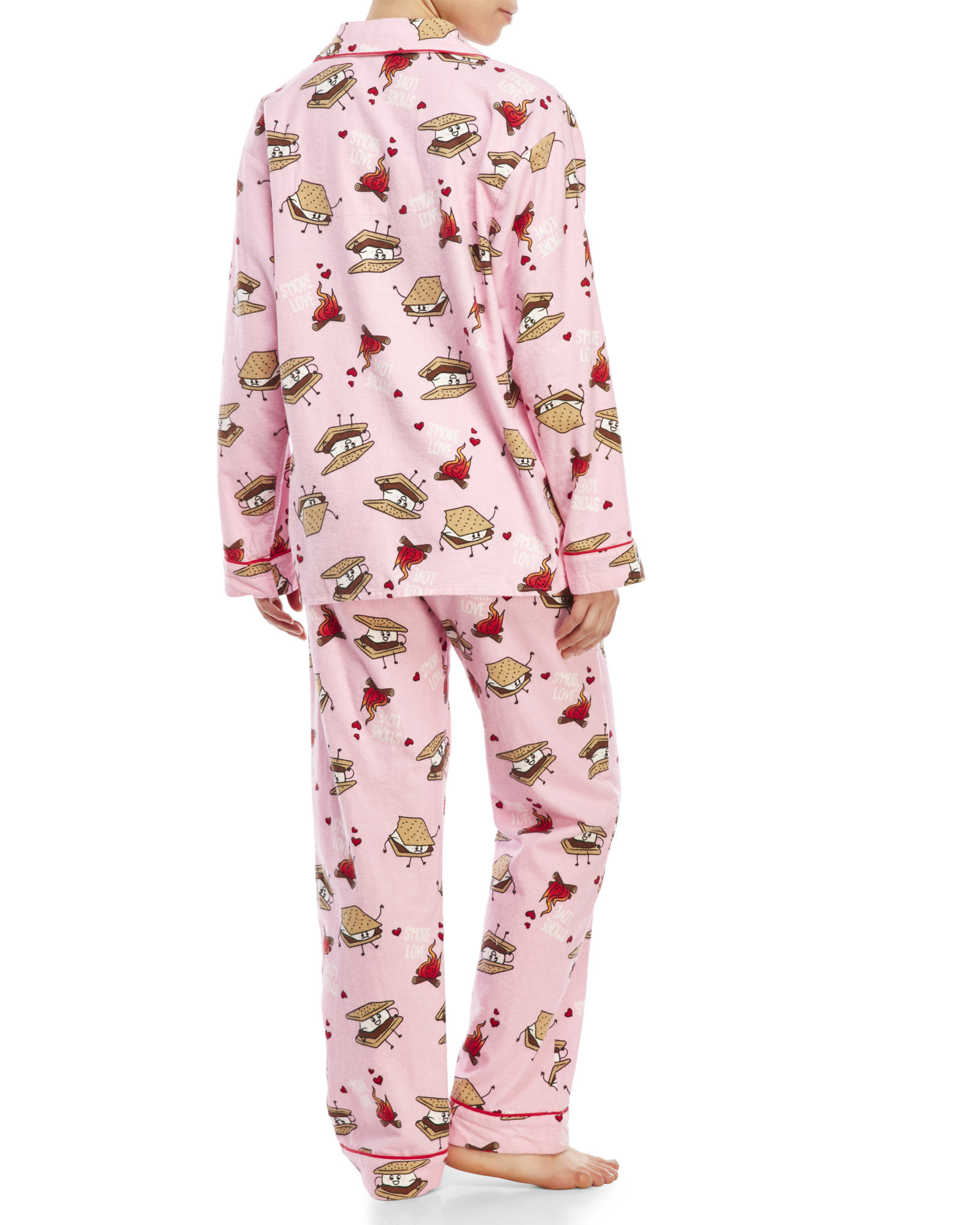 Lyst Pj Salvage S'More Love Flannel Pajama Set in Pink