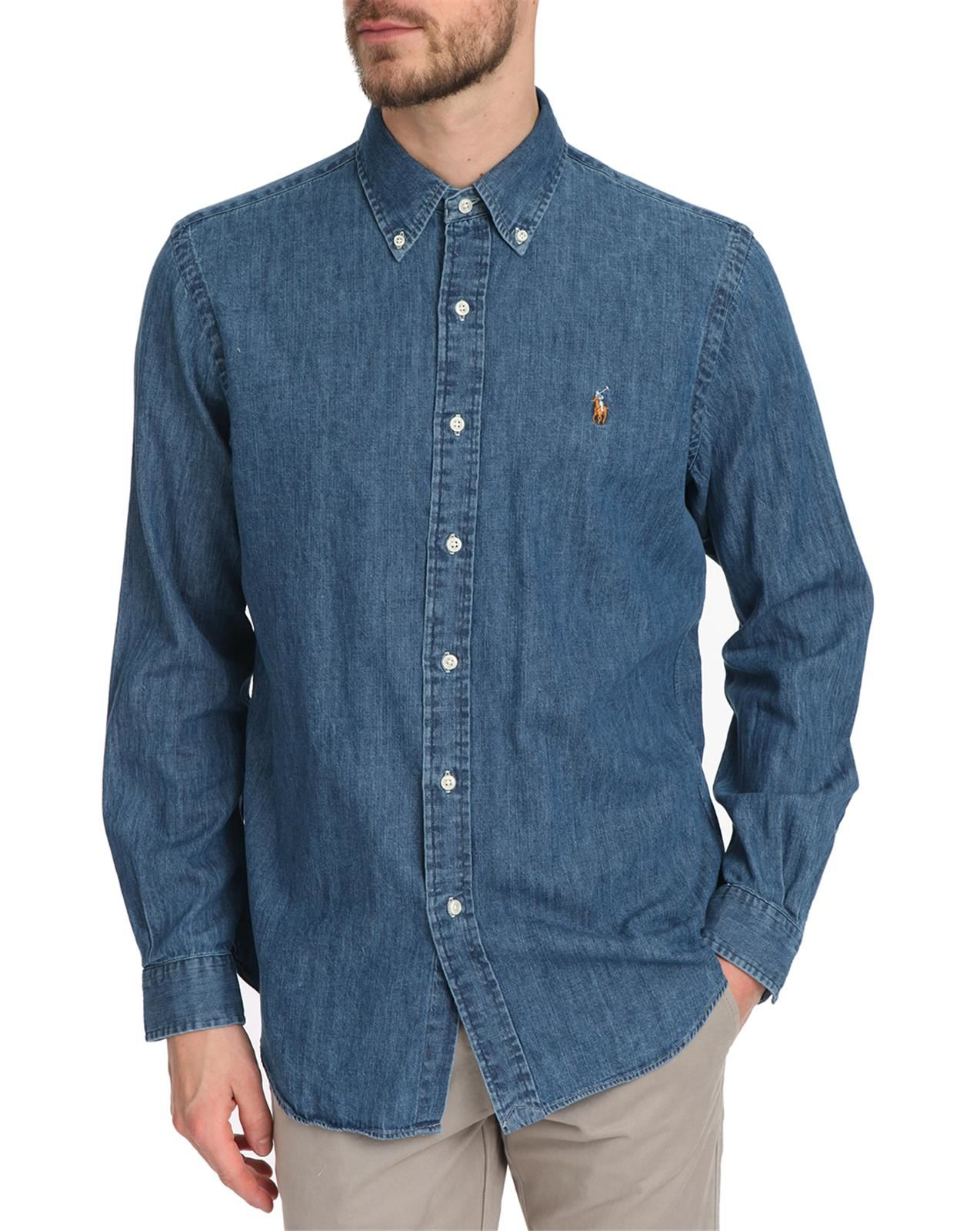 Polo ralph lauren Custom-fit Denim Shirt in Blue for Men (denim)
