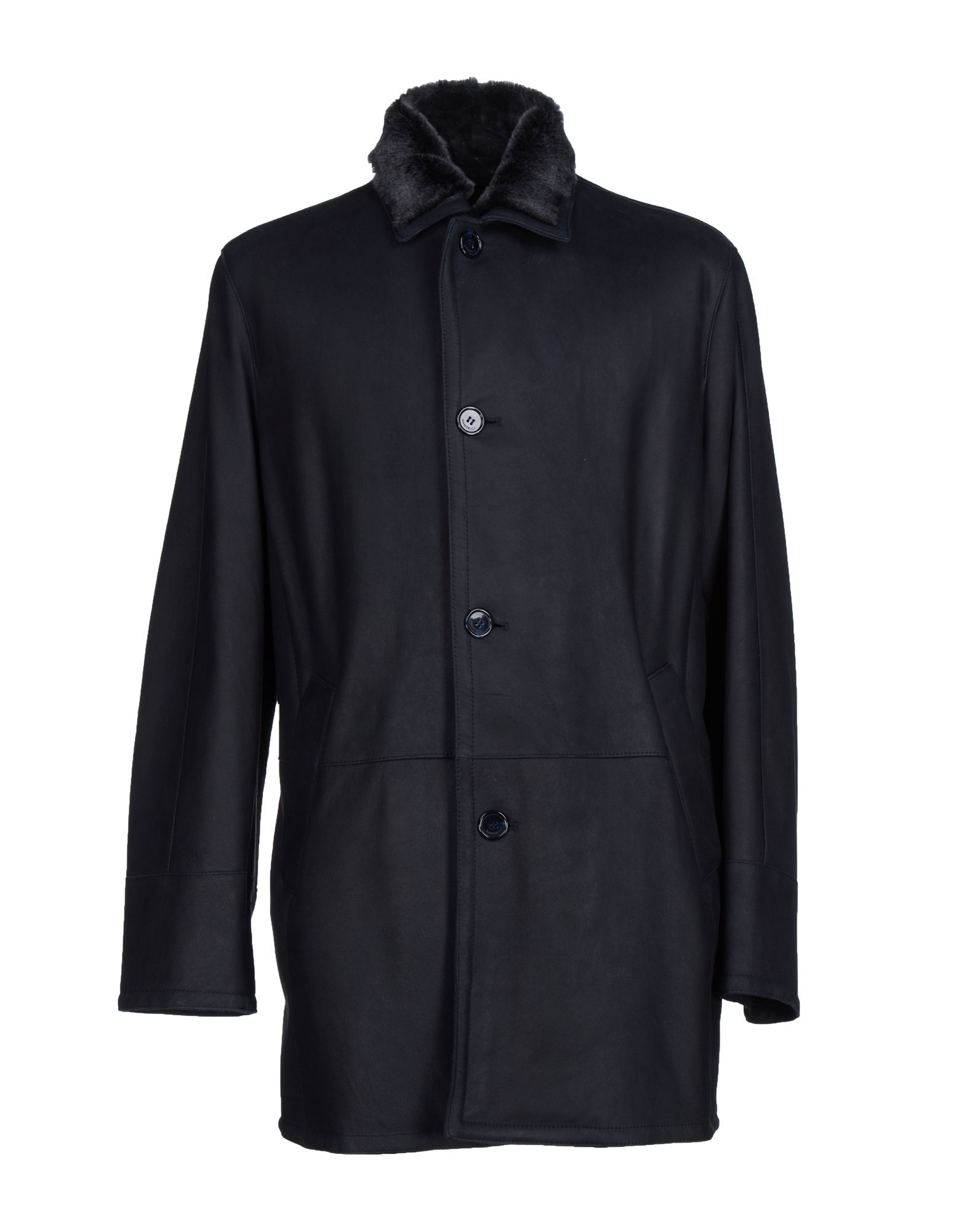 Lyst - Enrico Mandelli Coat in Black for Men
