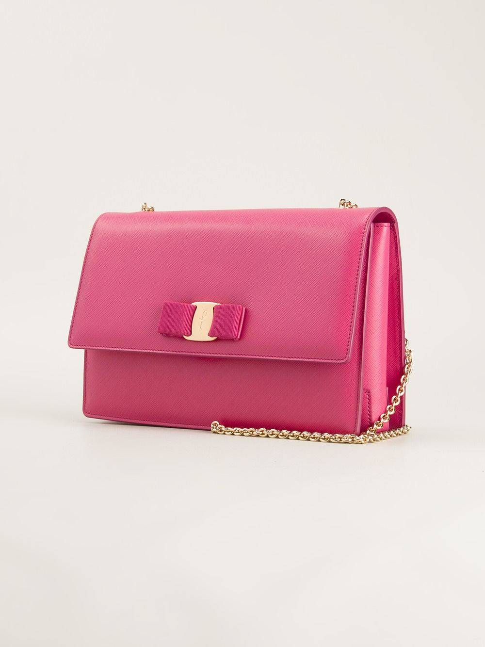 Lyst - Ferragamo Ginny Shoulder Bag in Pink