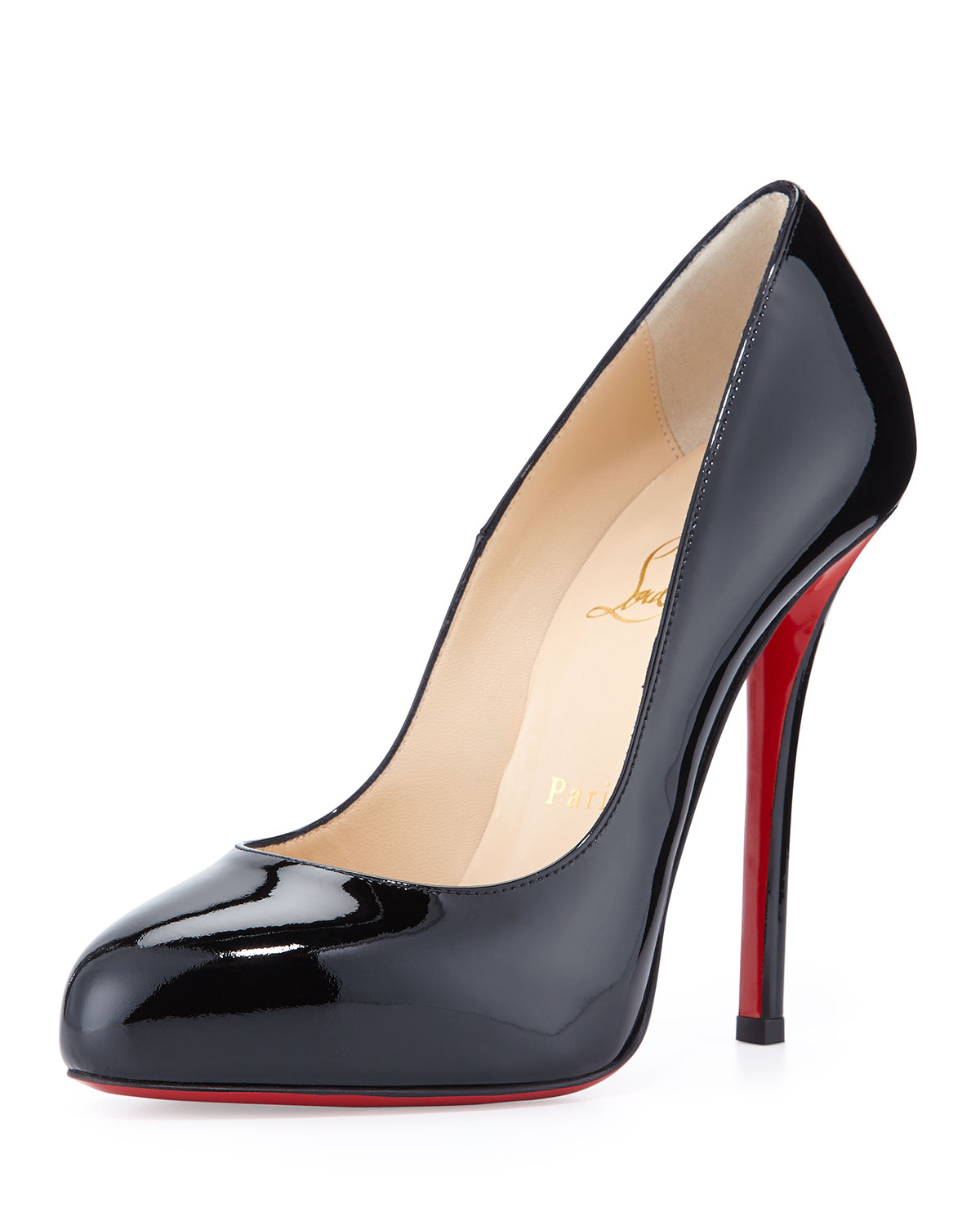 Lyst - Christian Louboutin Argotik Patent Red Sole Pump in Black