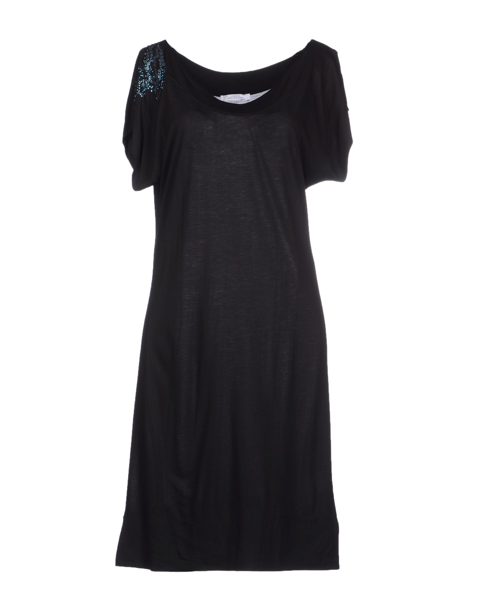 Versace Short Dress in Black | Lyst