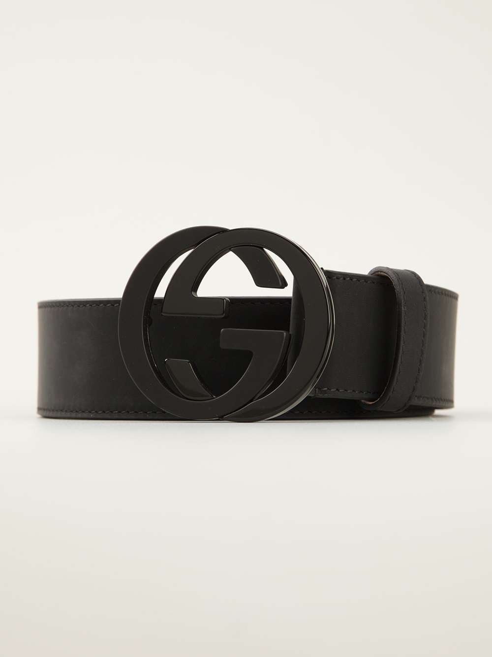 Gucci Logo Buckle Belt in Black for Men Lyst
