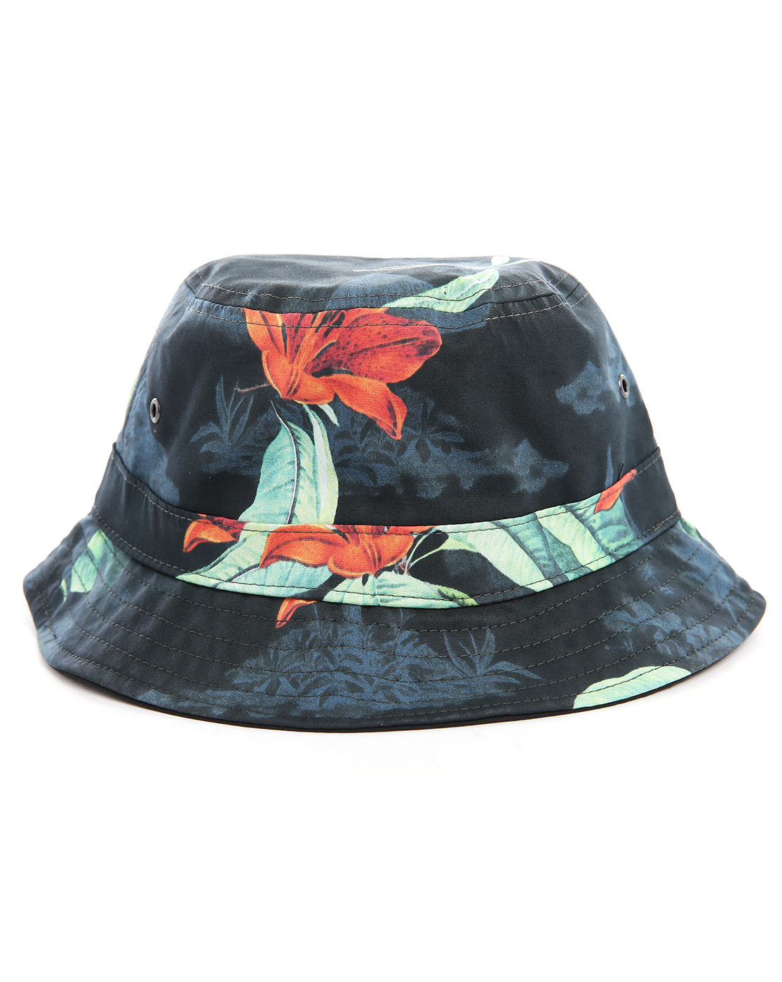 Carhartt Black Starter Tropical Reversible Bucket Hat in Black for Men ...