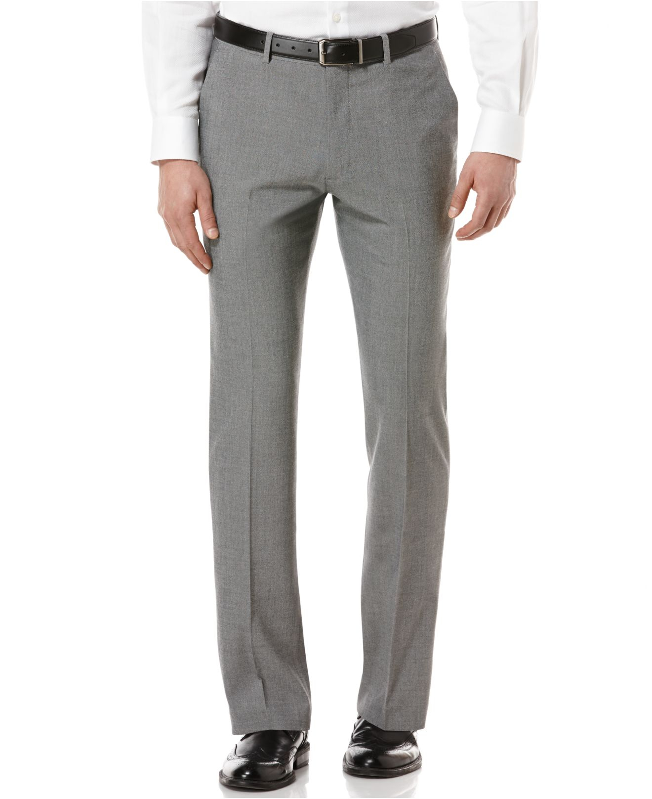 grey dress pants slim fit