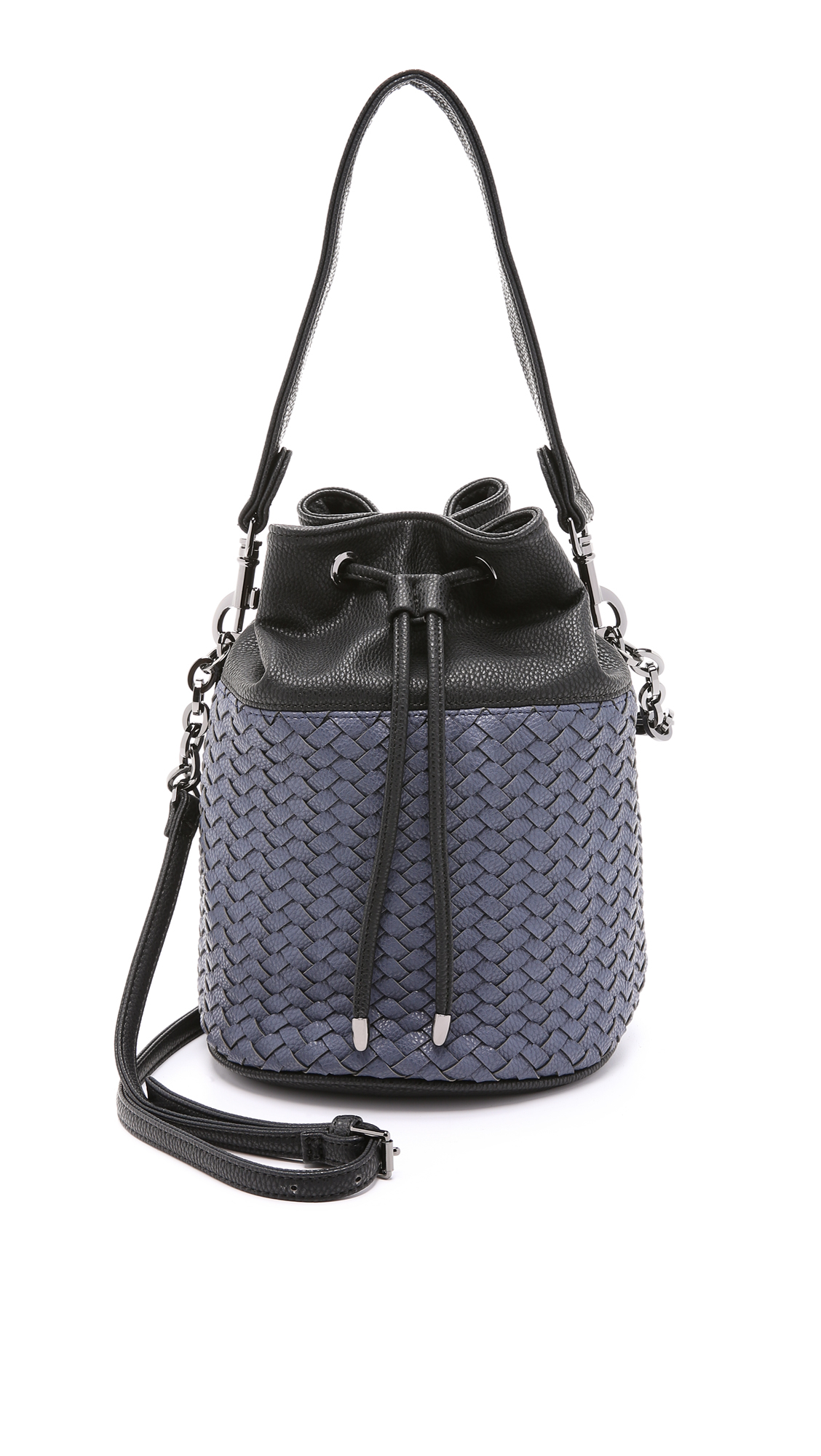 Lyst Deux Lux Lexington Bucket Bag Navy In Black Gallery