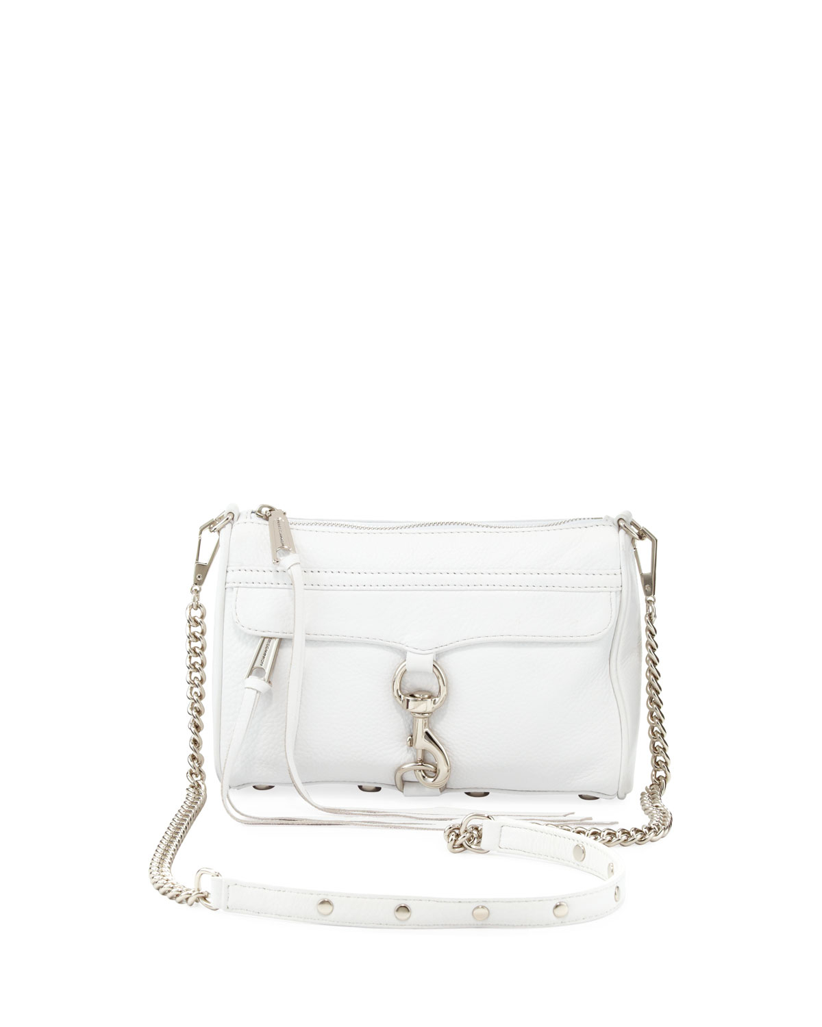 Rebecca Minkoff Mini Mac Crossbody Bag White in White | Lyst