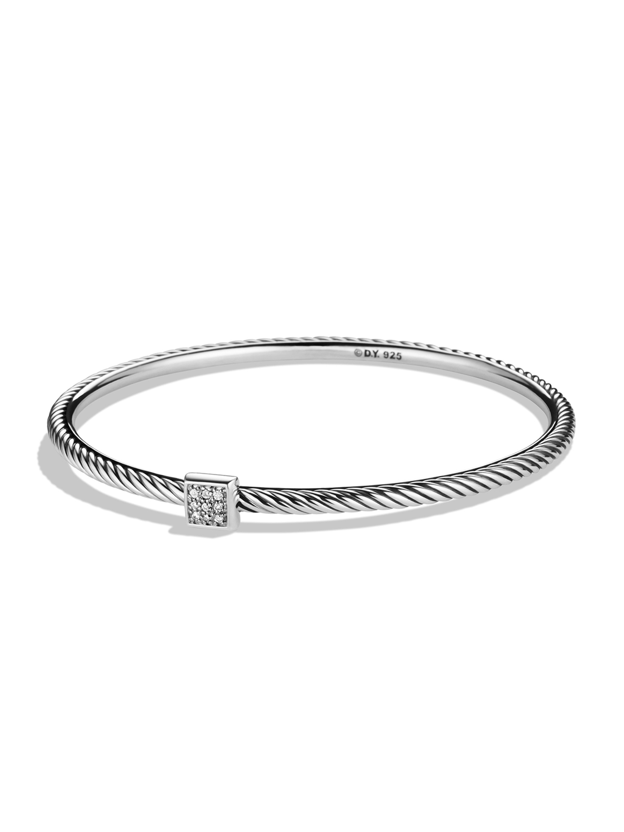 Lyst David Yurman Confetti Bangle With Diamonds In Metallic Gallery