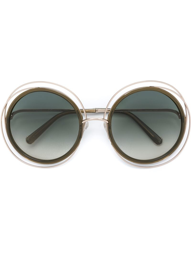 chloe metallic carlina sunglasses product 0 893751161 normal