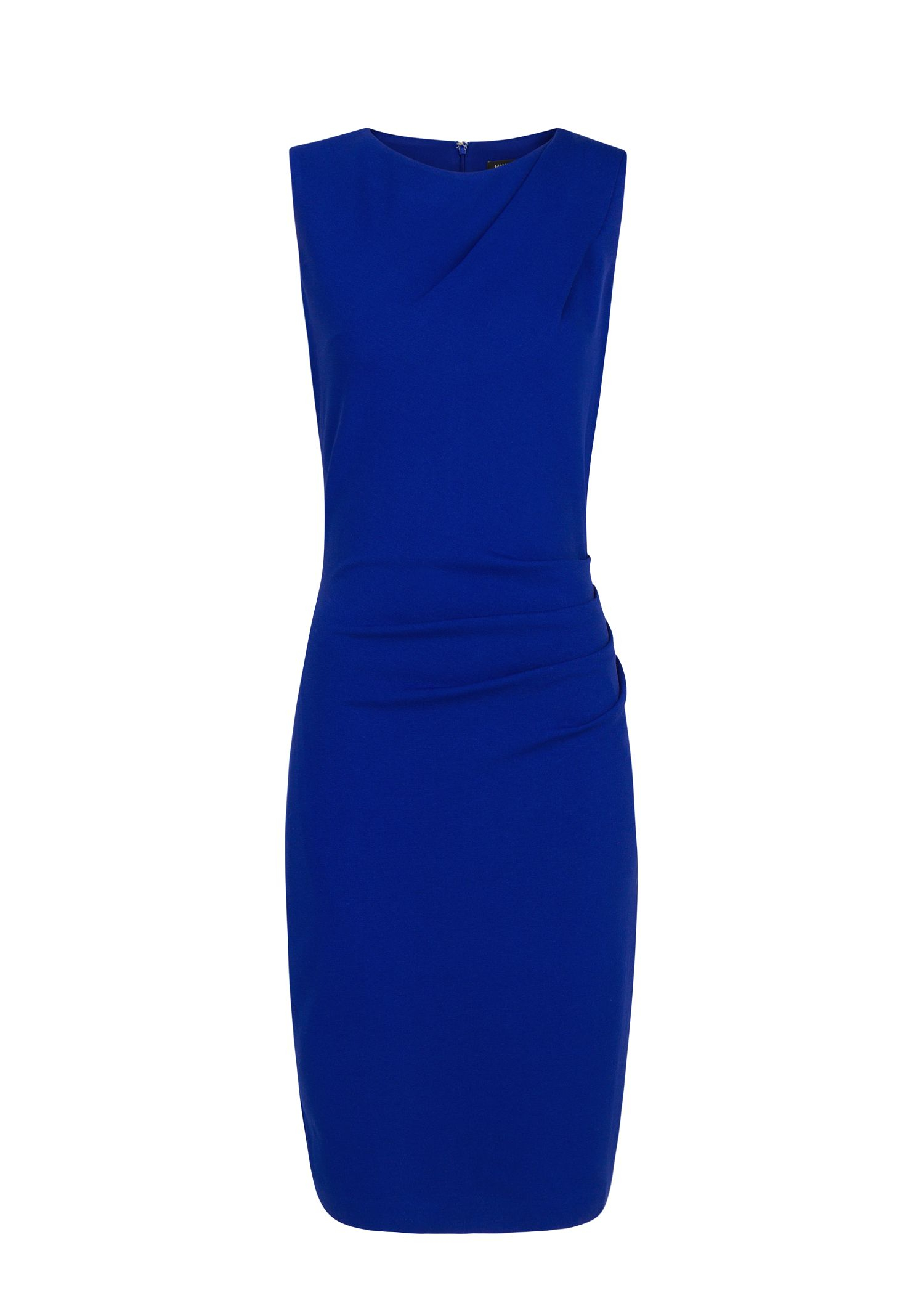 Lyst - Mango Draped Dress in Blue