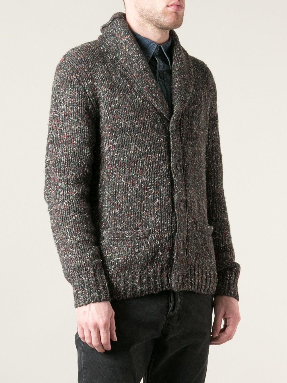 Lyst - Polo Ralph Lauren Shawl Neck Cardigan in Gray for Men