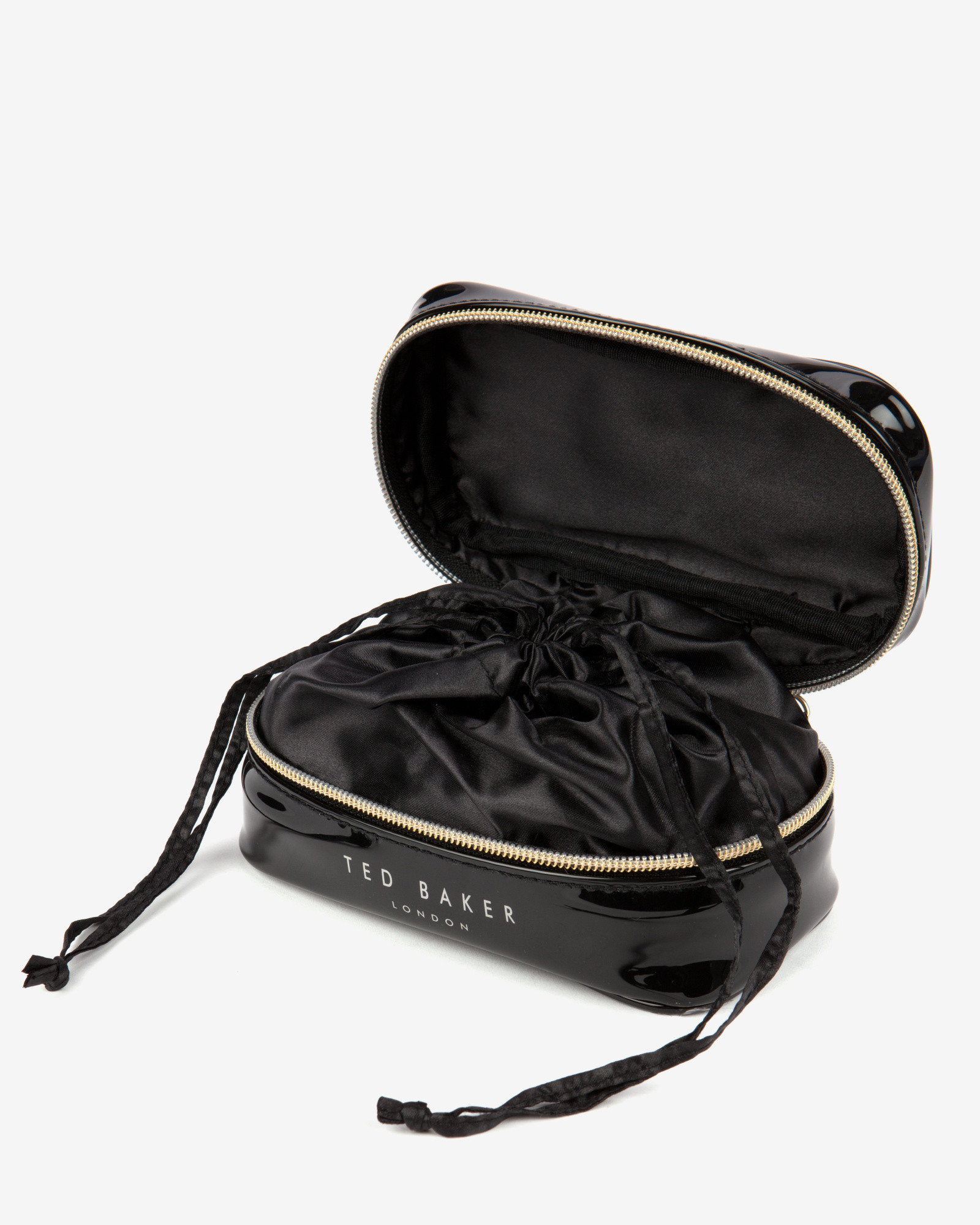 Ted baker Slim Bow Jewelry Case in Black | Lyst