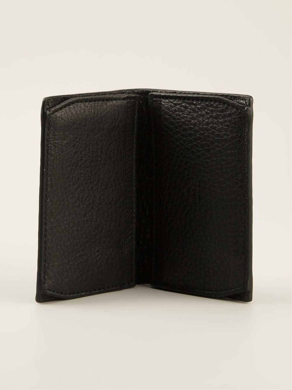 Lyst - Gucci Textured Card Holder in Black for Men