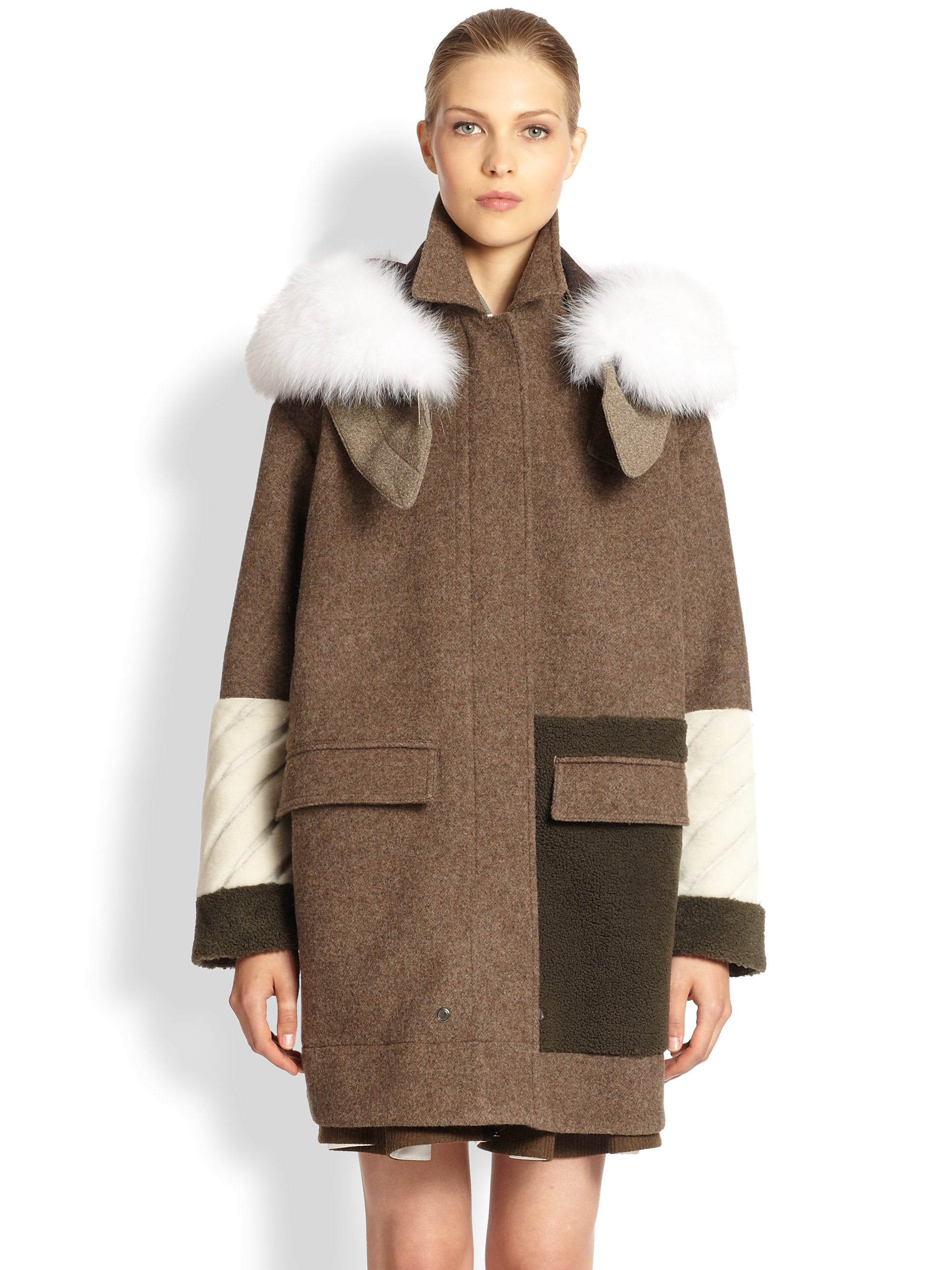 fendi jacket fur hood