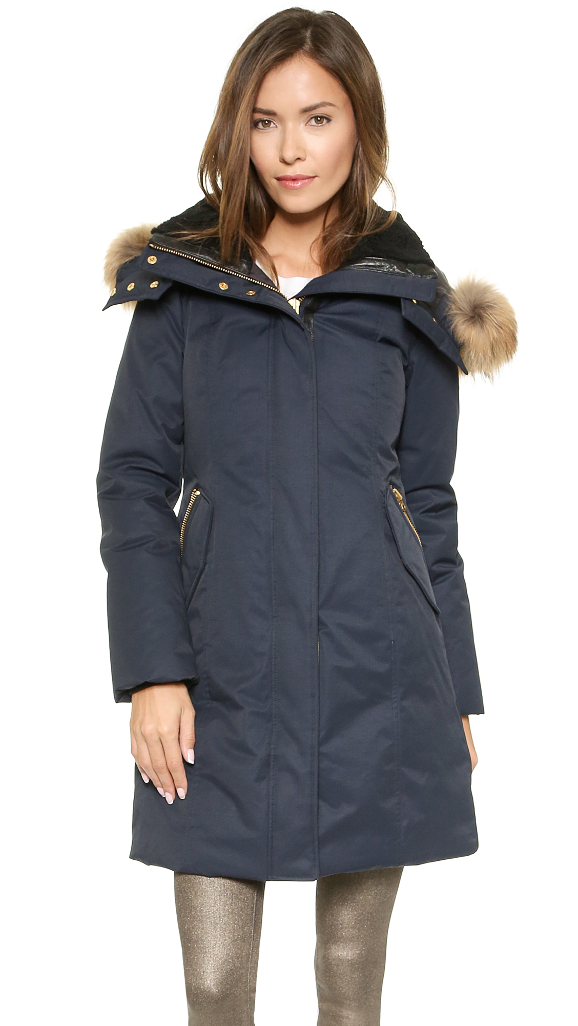 white padded parka