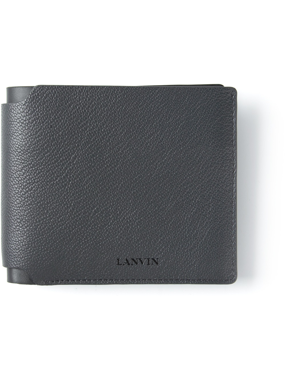 Lanvin Grainy Bifold Wallet in Gray for Men (grey) | Lyst