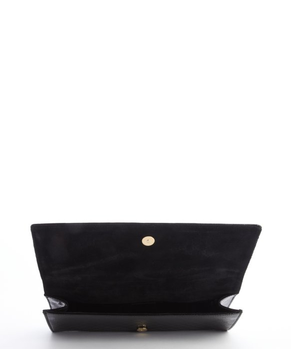 gucci black patent leather clutch