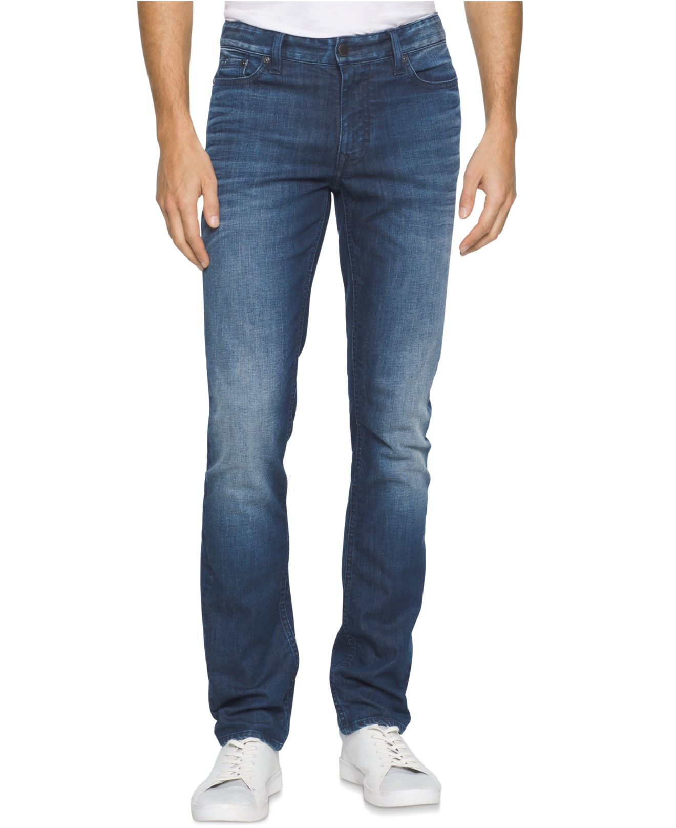 Calvin klein jeans Men's Slim-straight Fit Jeans in Blue for Men | Lyst