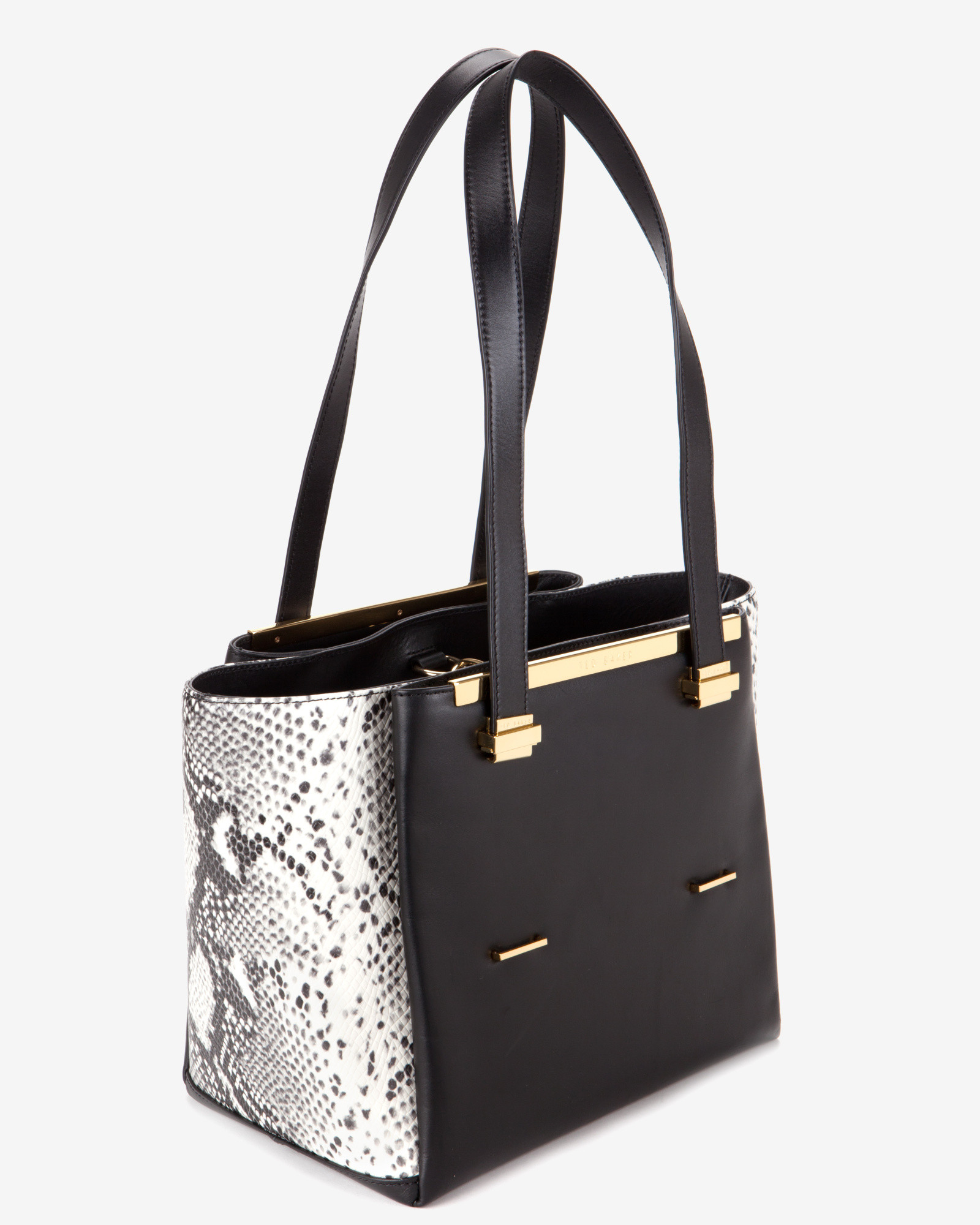 Lyst Ted Baker Exotic Leather Per Bag In Black Gallery