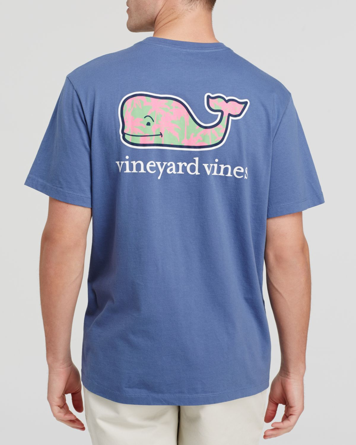 Vineyard vines Palm Trees Whale Pocket Tee in Blue for Men | Lyst