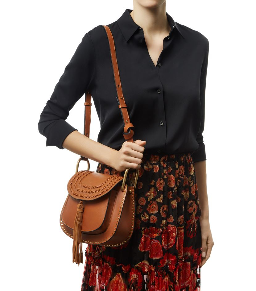 Chlo Small Hudson Shoulder Bag in Brown | Lyst