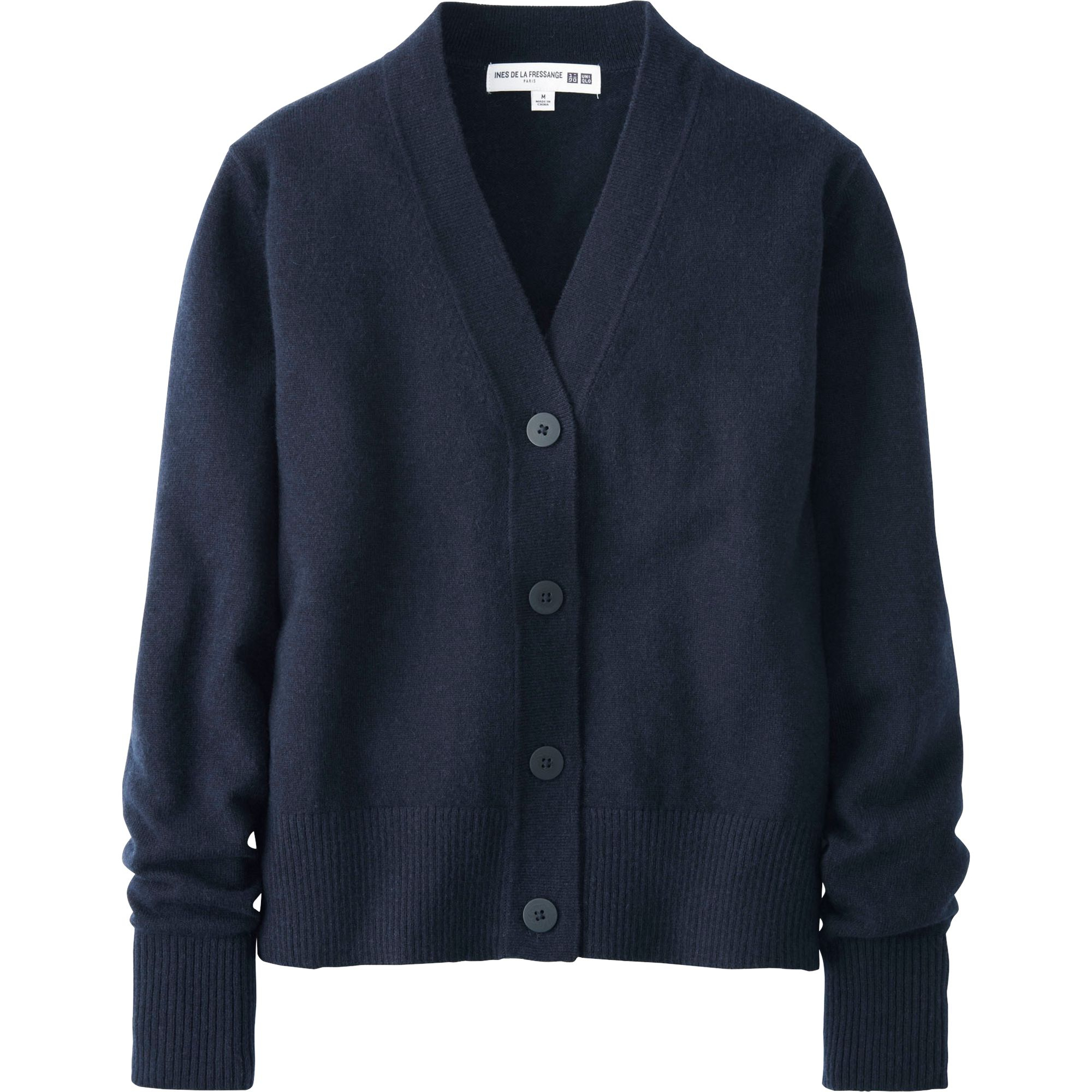 Uniqlo Women Idlf Cashmere V Neck Cardigan in Blue (NAVY) Lyst