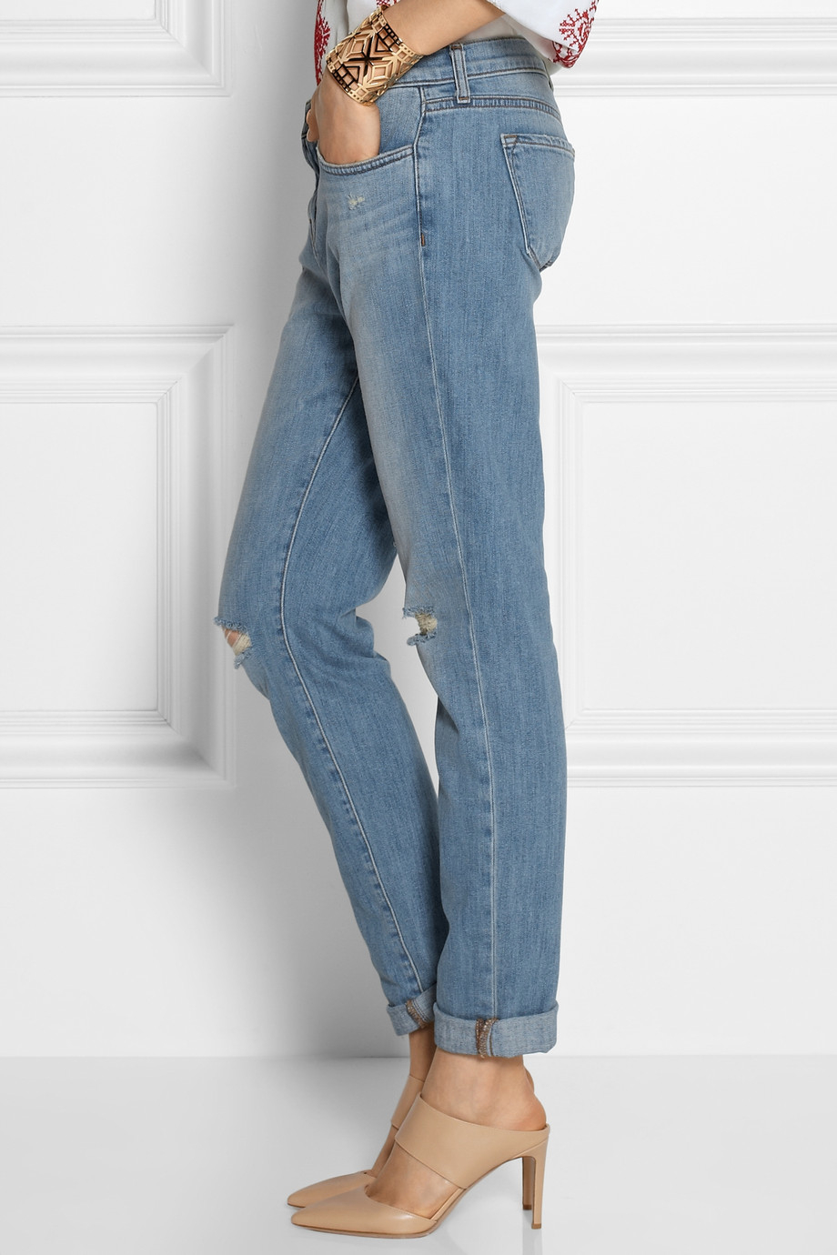 low rise boyfriend jeans