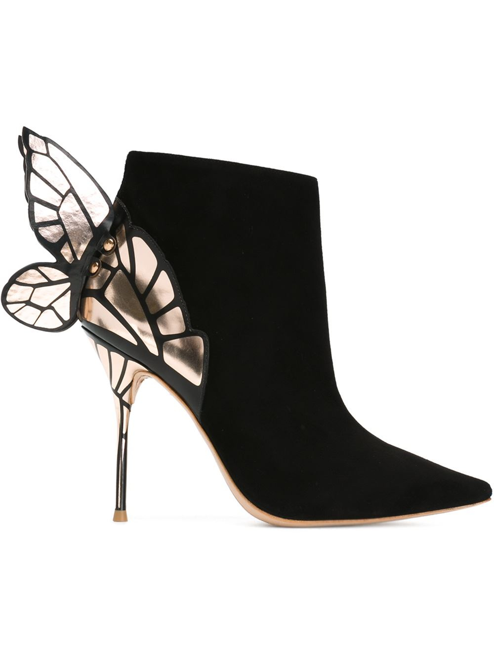Lyst - Sophia Webster Chiara Butterfly Boots in Black