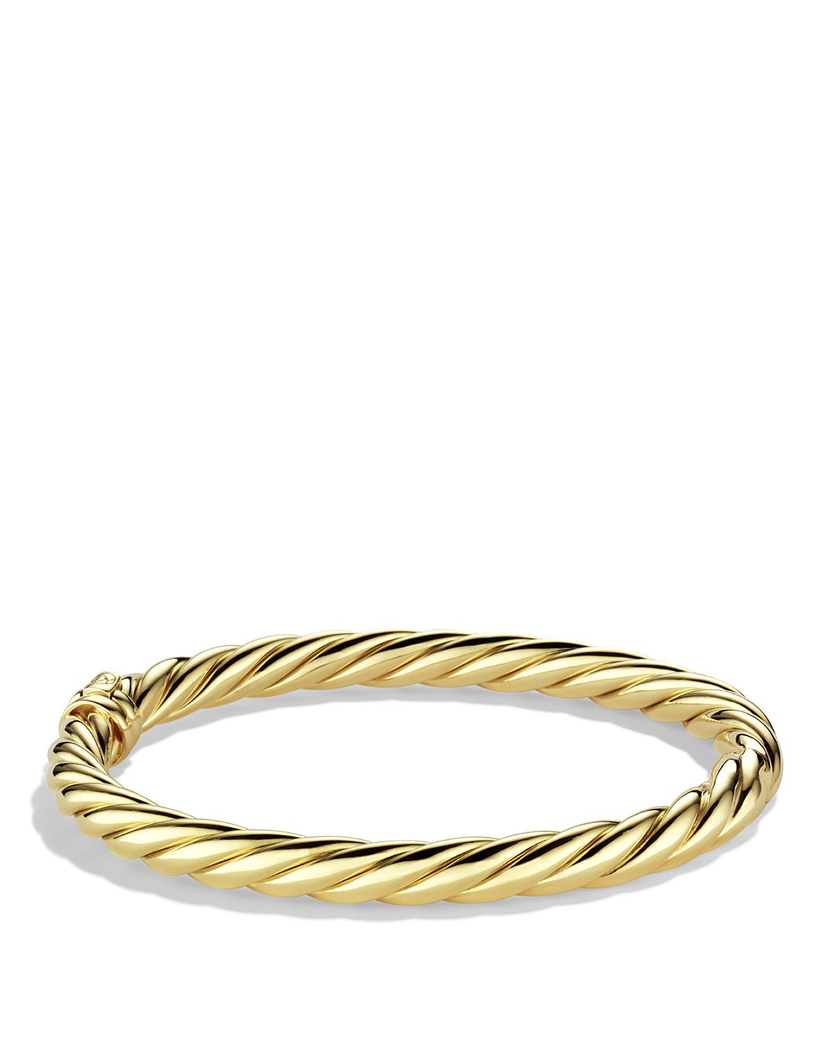 Lyst - David Yurman Sculpted Cable Bracelet In Gold in Metallic