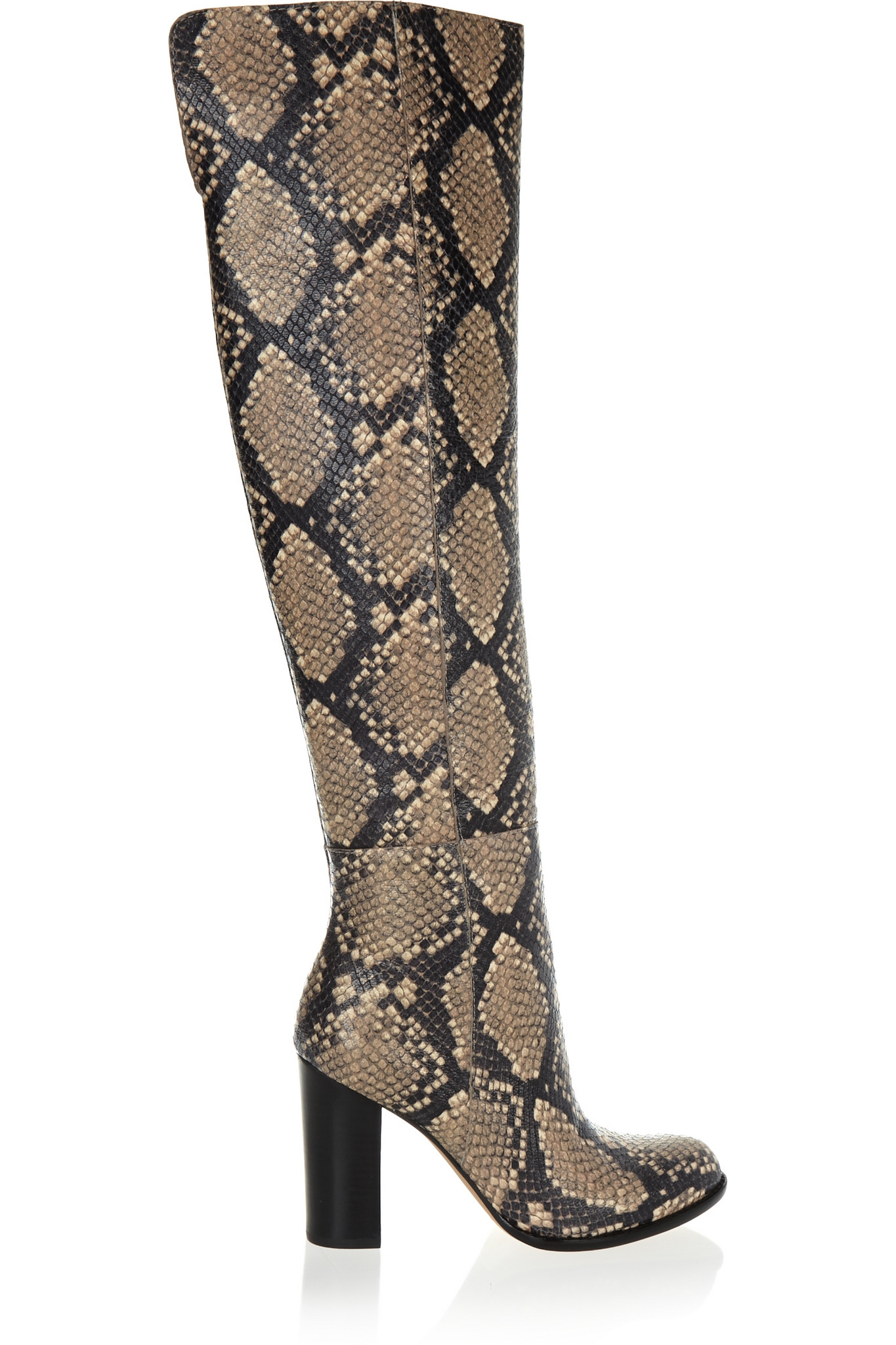 Lyst - Sam Edelman Rylan Snake-effect Leather Over-the-knee Boots