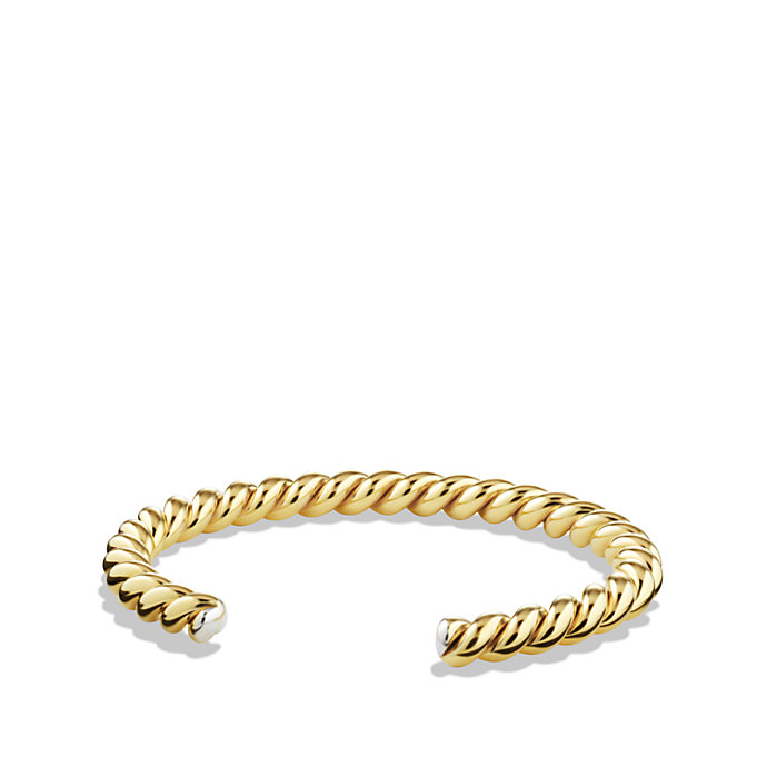 David yurman Cable Cuff Bracelet With 18k Gold in Gold for Men Lyst