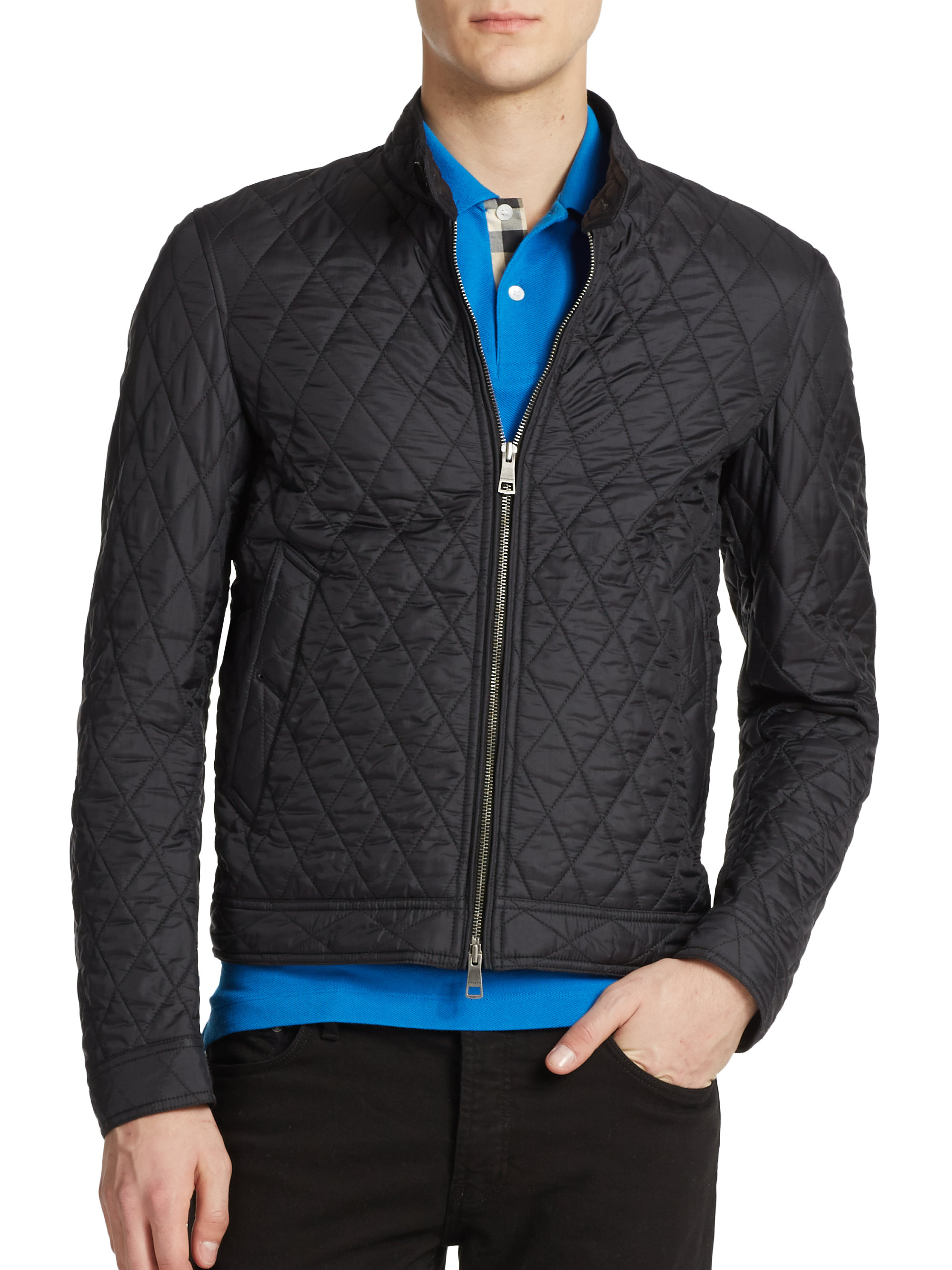 Lyst - Burberry Brit Howson Quilted Jacket in Black for Men