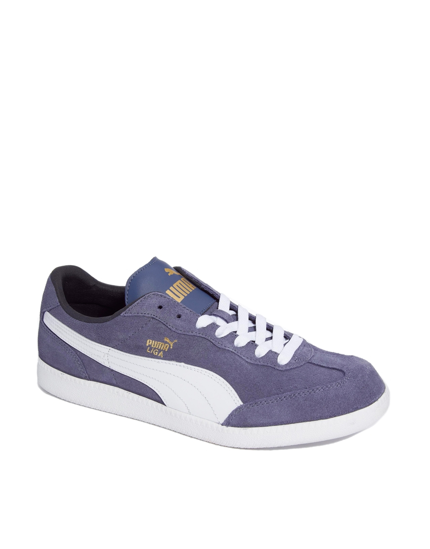 Puma Liga Suede Trainers in Gray for Men (Grey) | Lyst