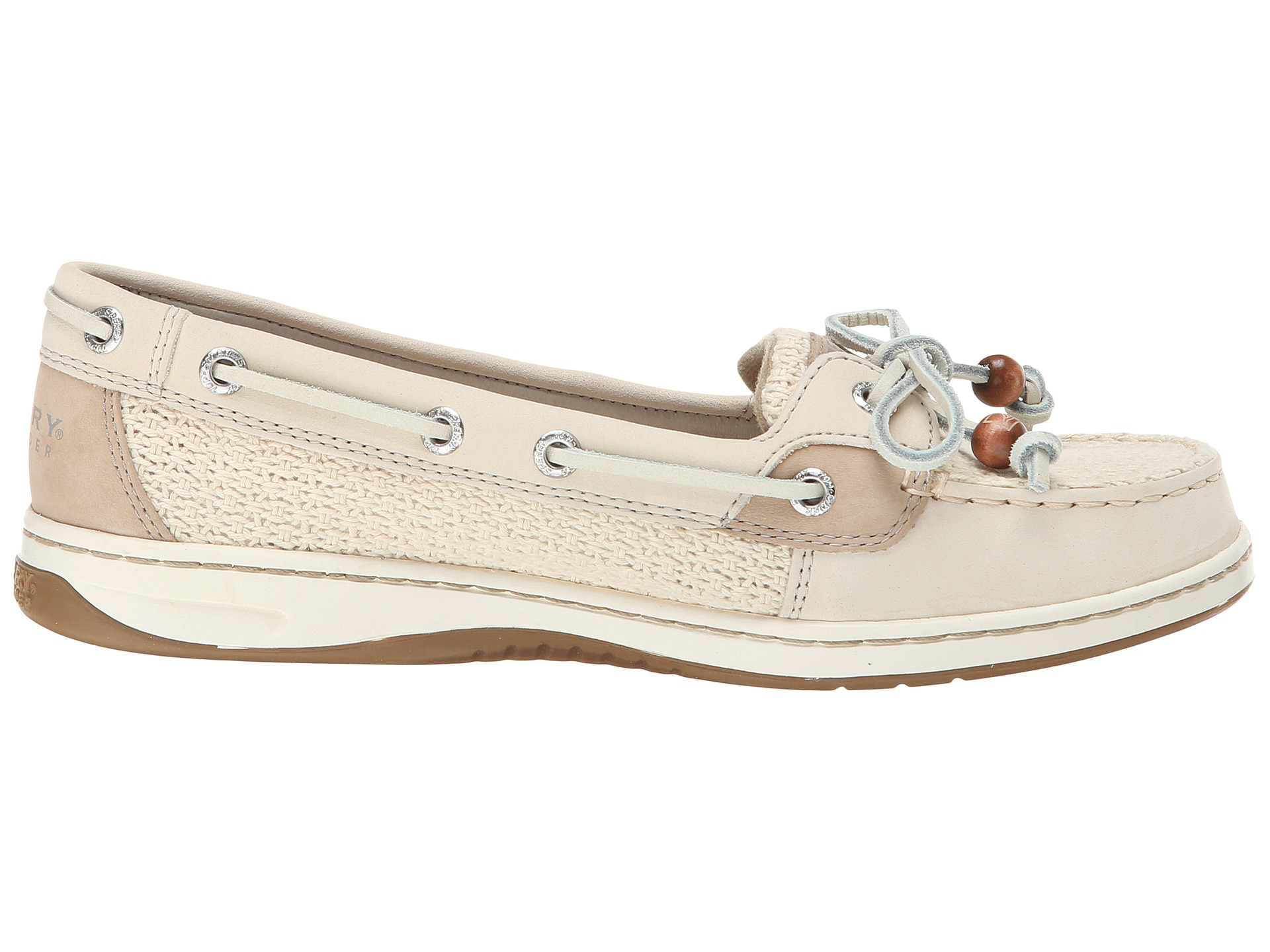 Sperry top-sider Angelfish 2-eye Cotton Mesh in White | Lyst