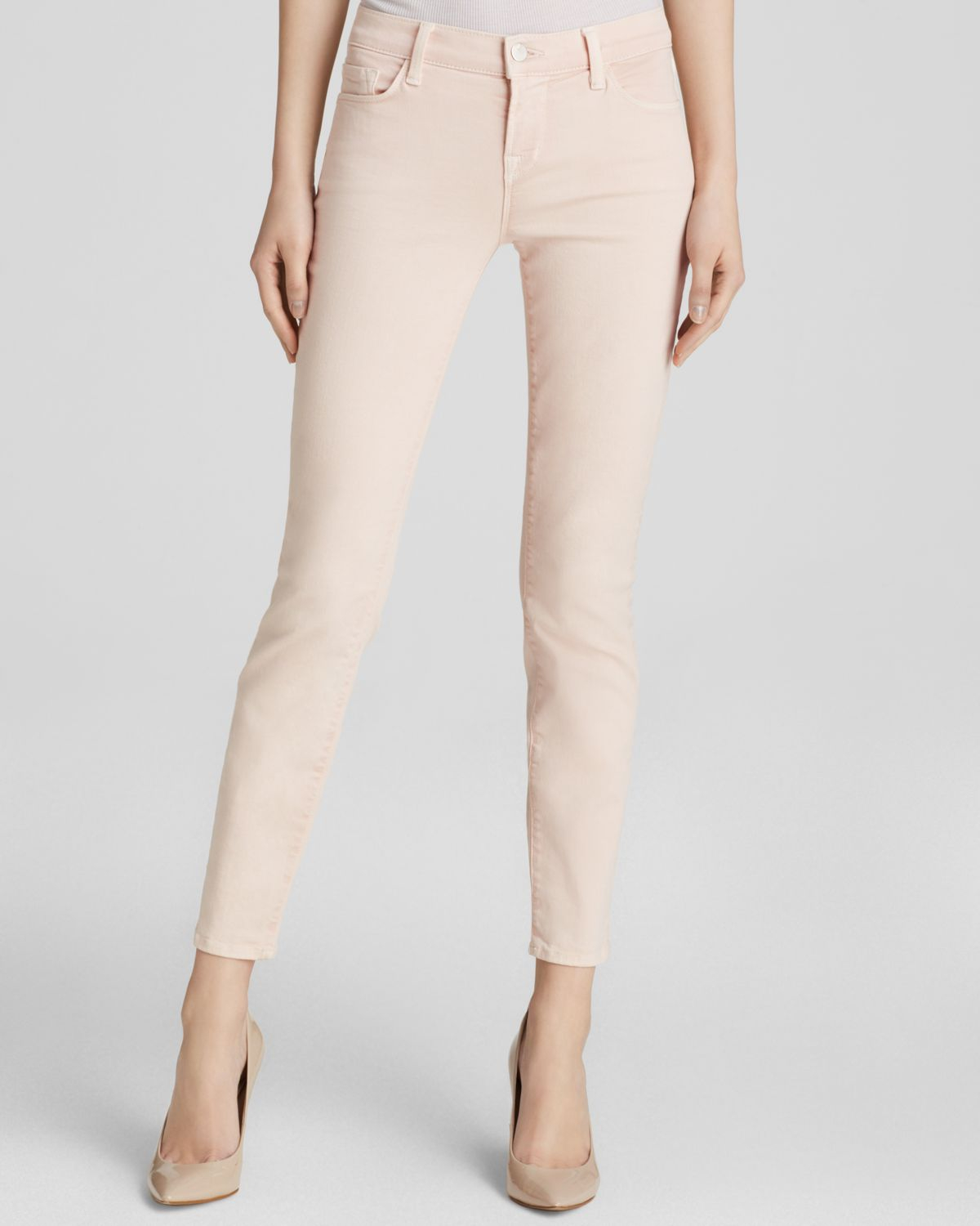 J brand Jeans Photo Ready Low Rise Ankle Crop In Blush in Pink Lyst