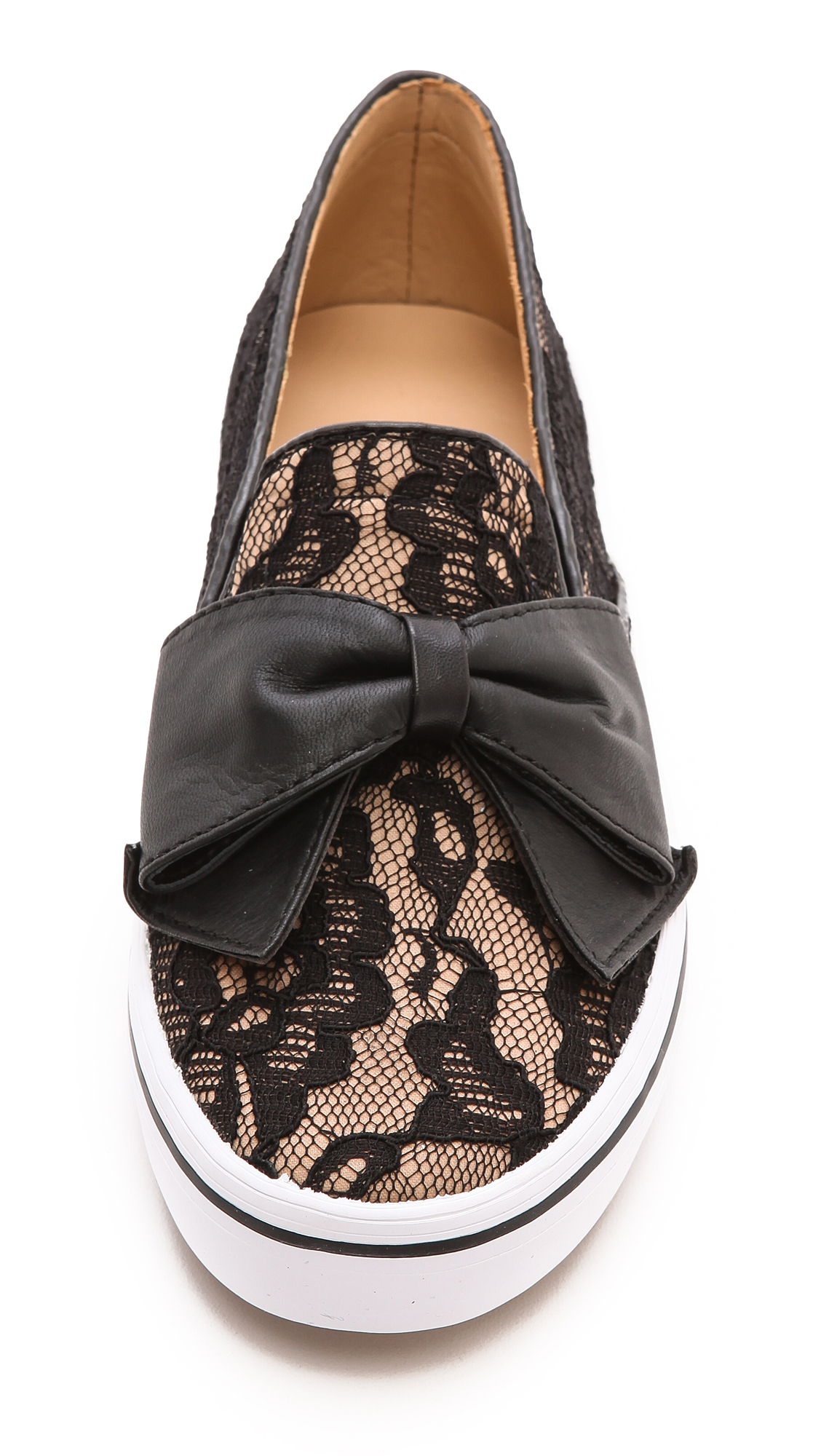 Kate Spade New York Black Delise Bow Slip On Sneakers Blackblack Product 1 21210801 0 401327277 Normal 