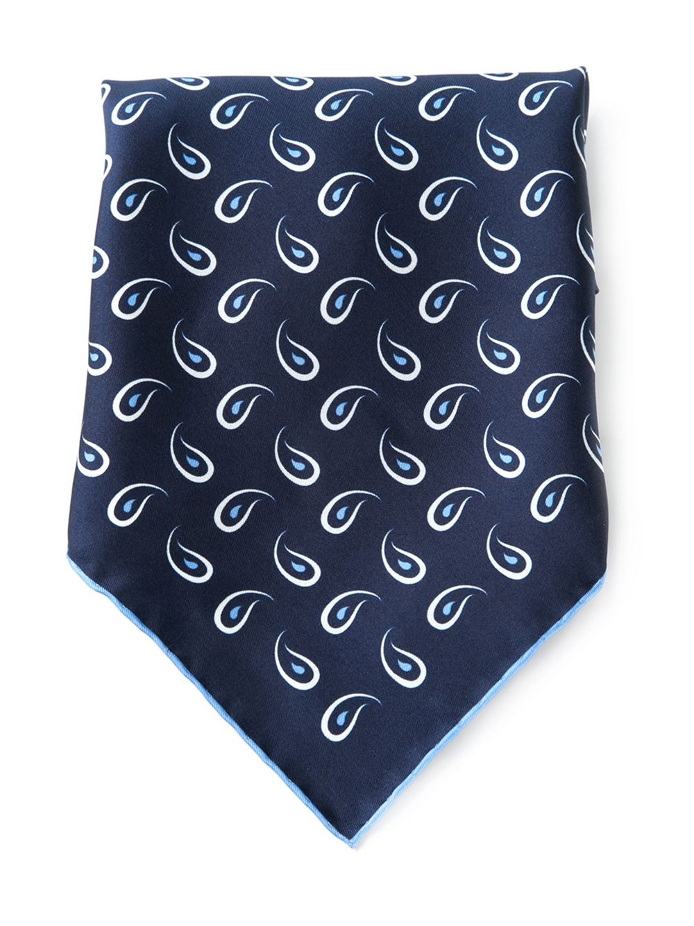 kiton blue paisley print handkerchief product 2 715295153 normal