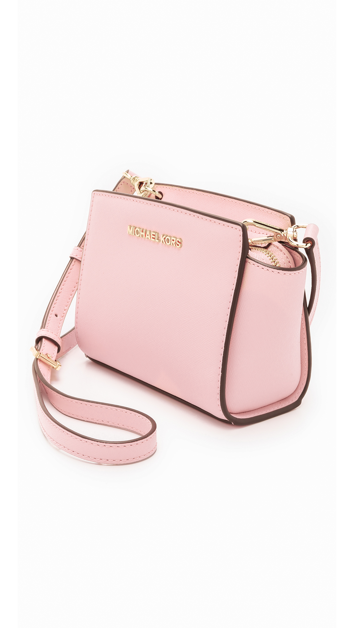 MICHAEL Michael Kors Selma Mini Messenger Bag - Blossom in Pink - Lyst