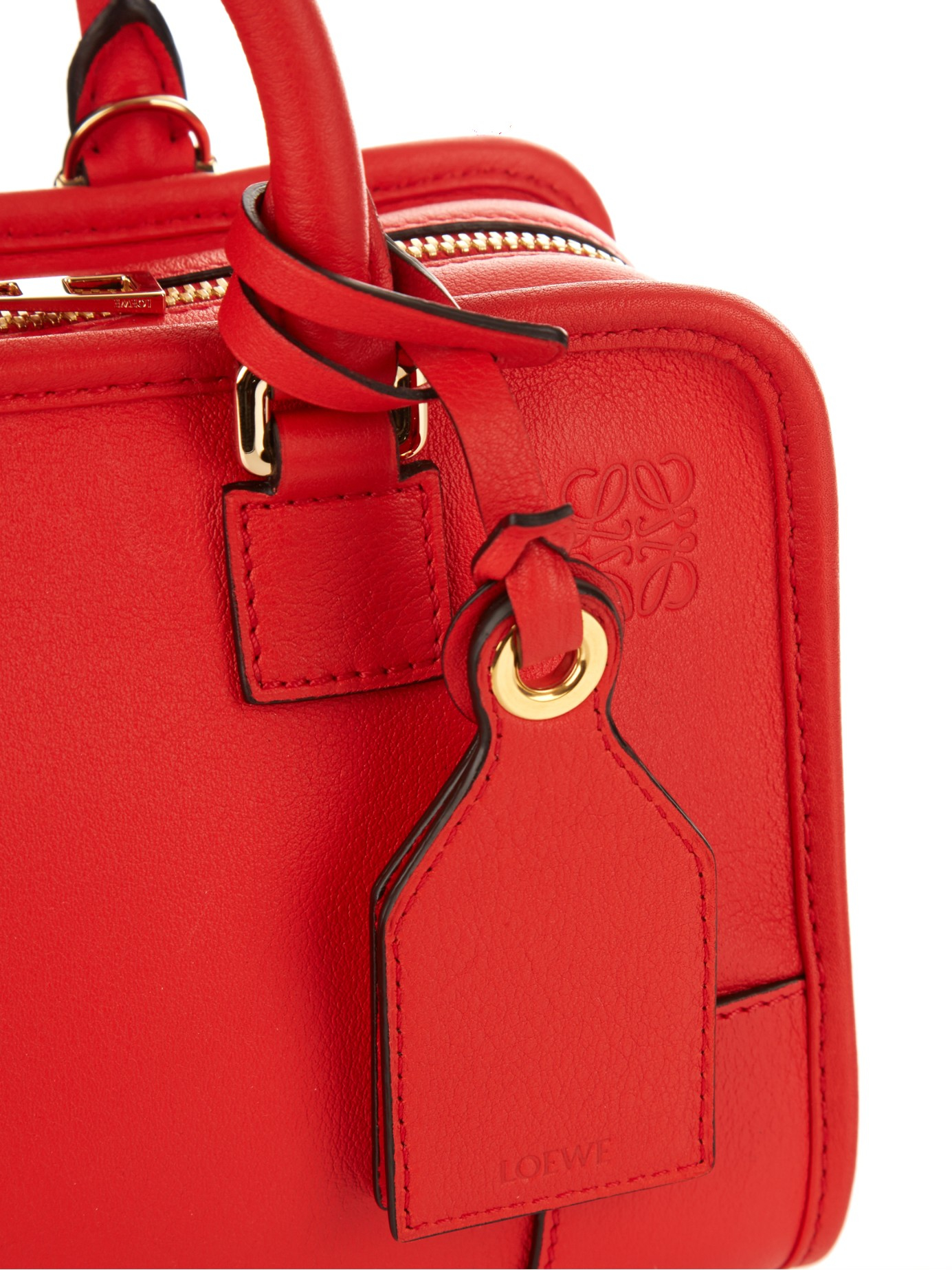Lyst - Loewe Amazona 23 Mini Leather Cross-Body Bag in Red