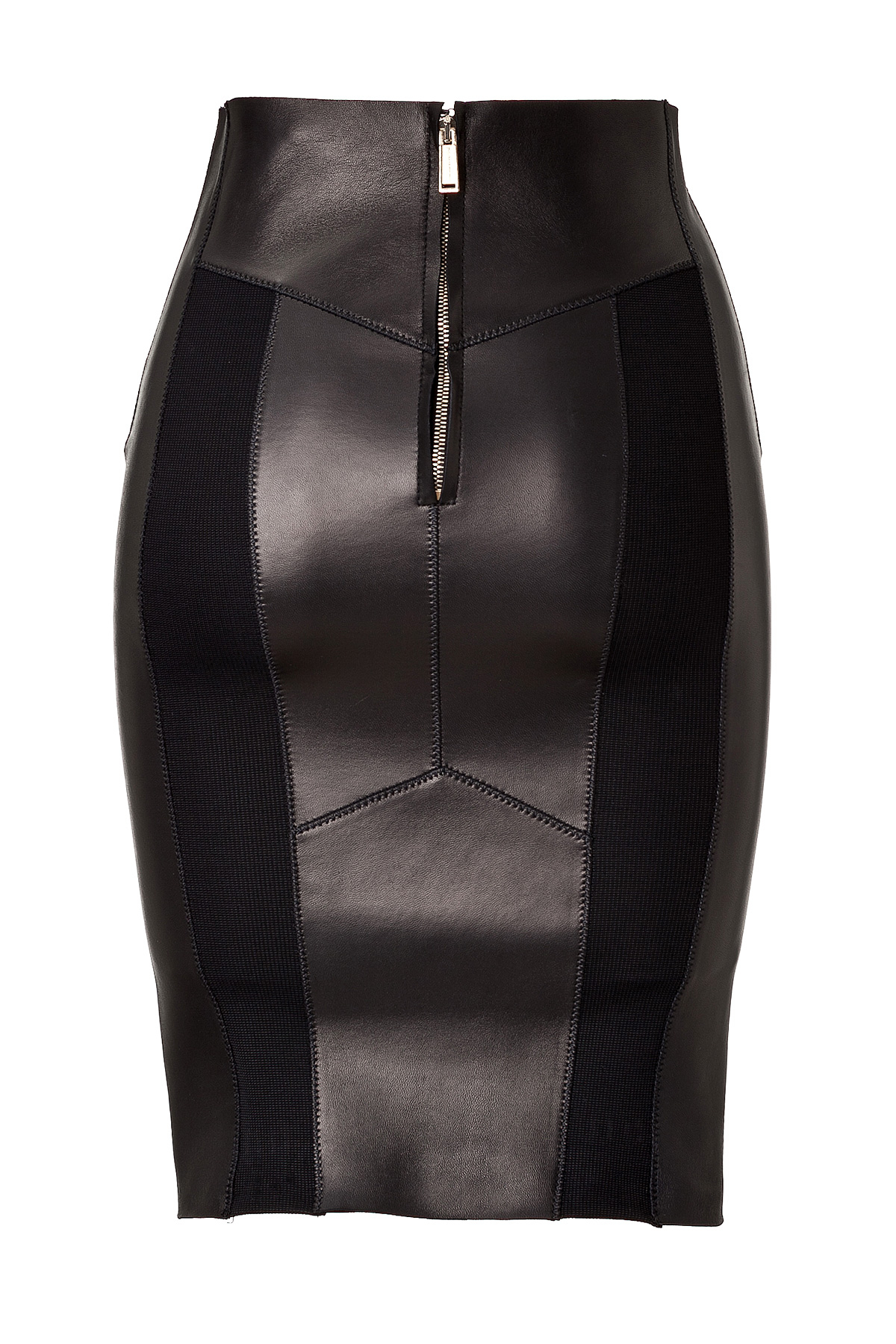 Lyst - Dsquared² Leather Pencil Skirt in Black