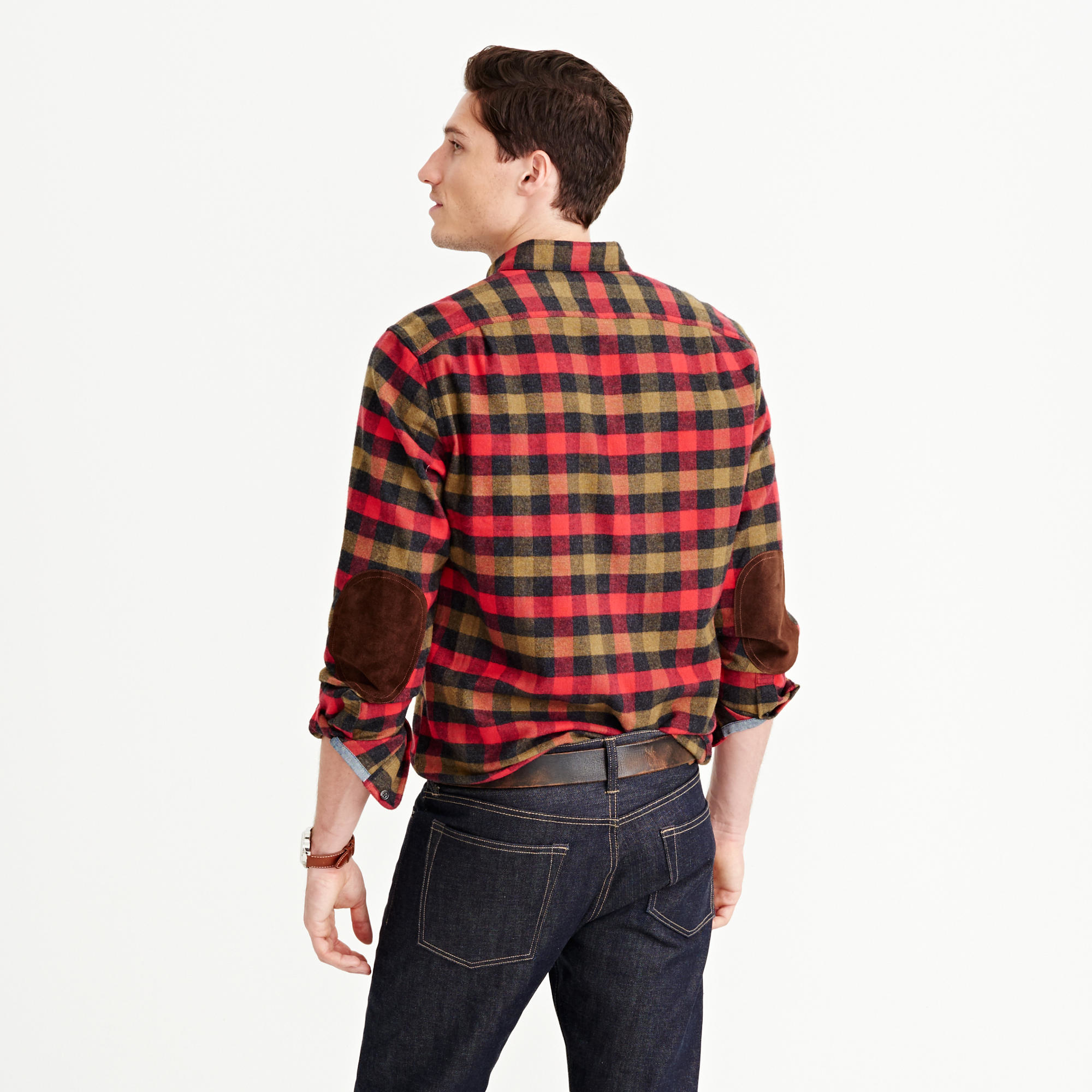 men's shirt with elbow patches