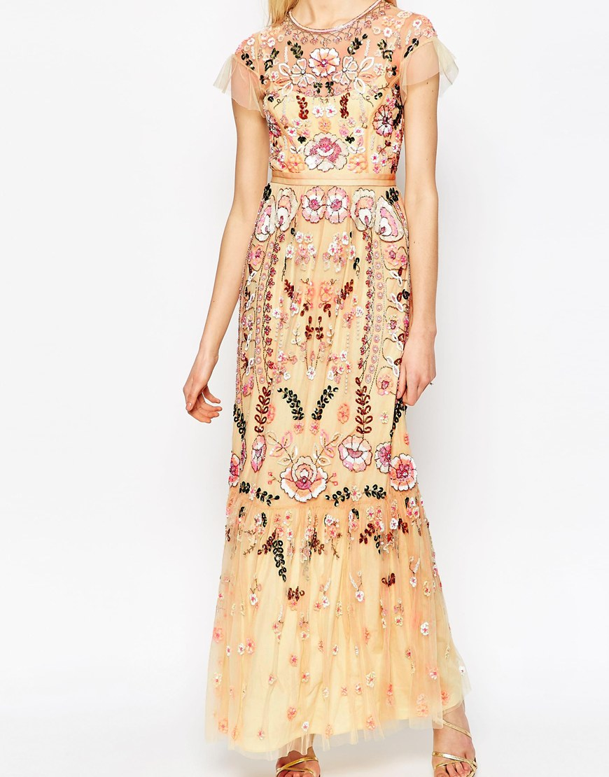 Yellow embellished maxi dress Yellow embellished maxi dress