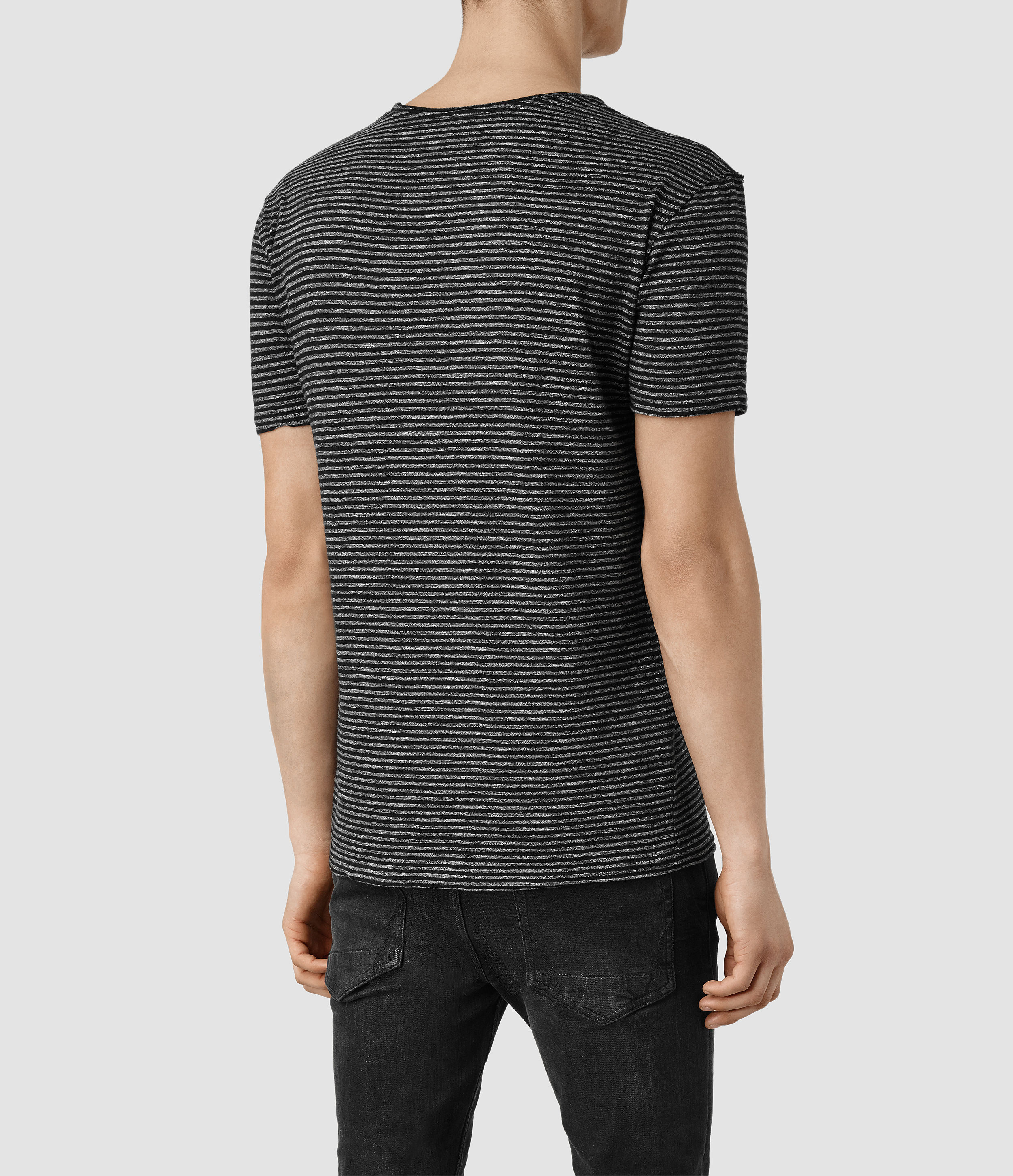 all saints stripe t shirt