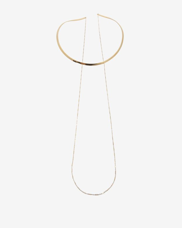 Jennifer zeuner Exclusive Layering Chain Collar Necklace in Metallic | Lyst