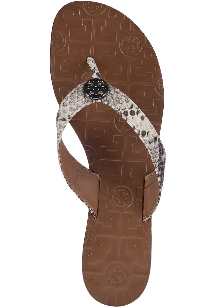 Lyst - Tory Burch Thora-2 Flip Flop Natural Snake in Natural