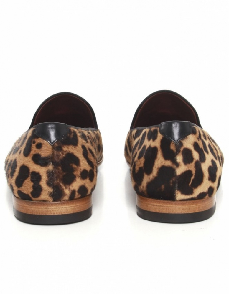 Lyst - Saks Fifth Avenue Leopard Print Loafers for Men