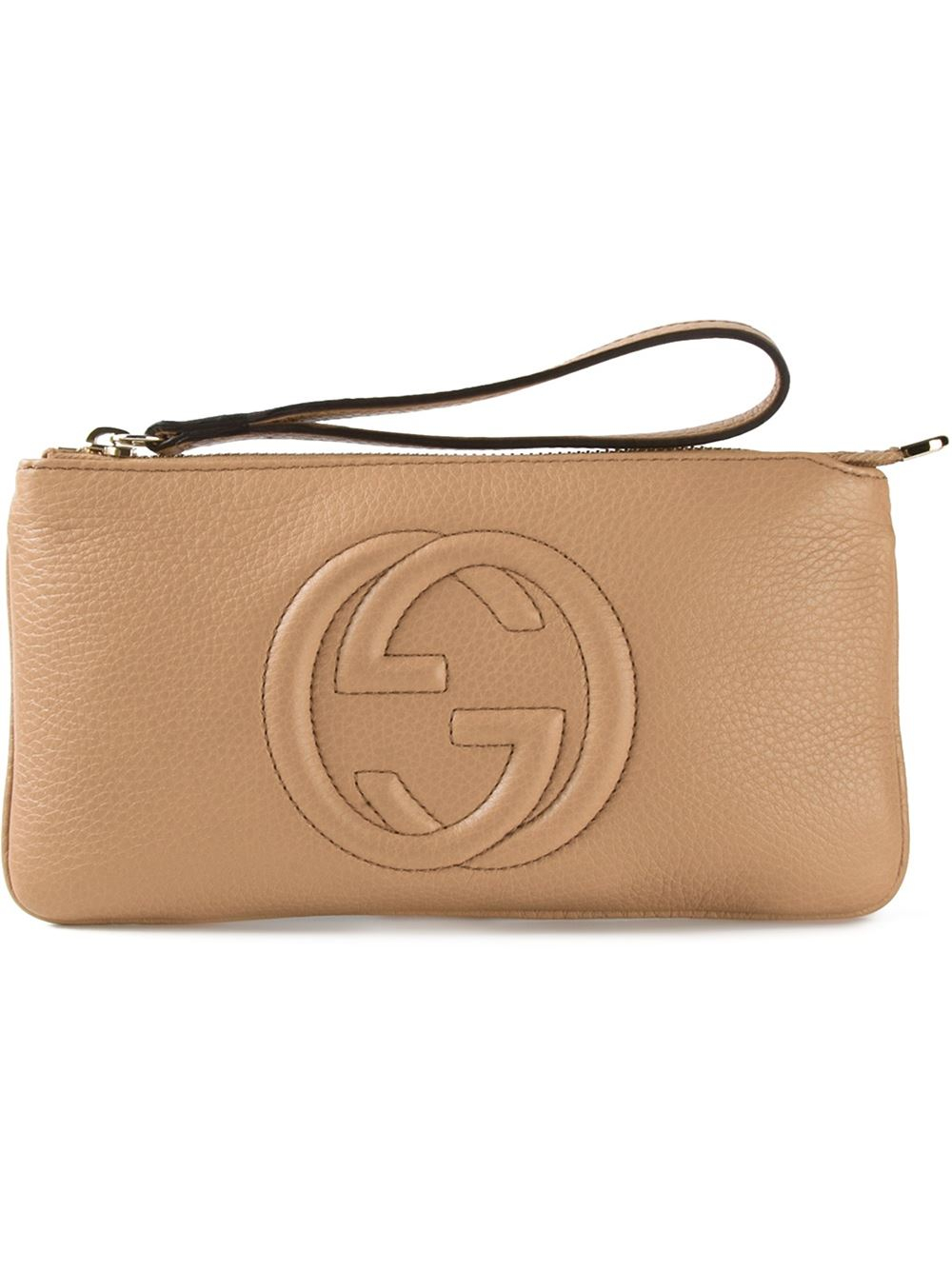  Gucci  Small soho Clutch  in Natural Lyst