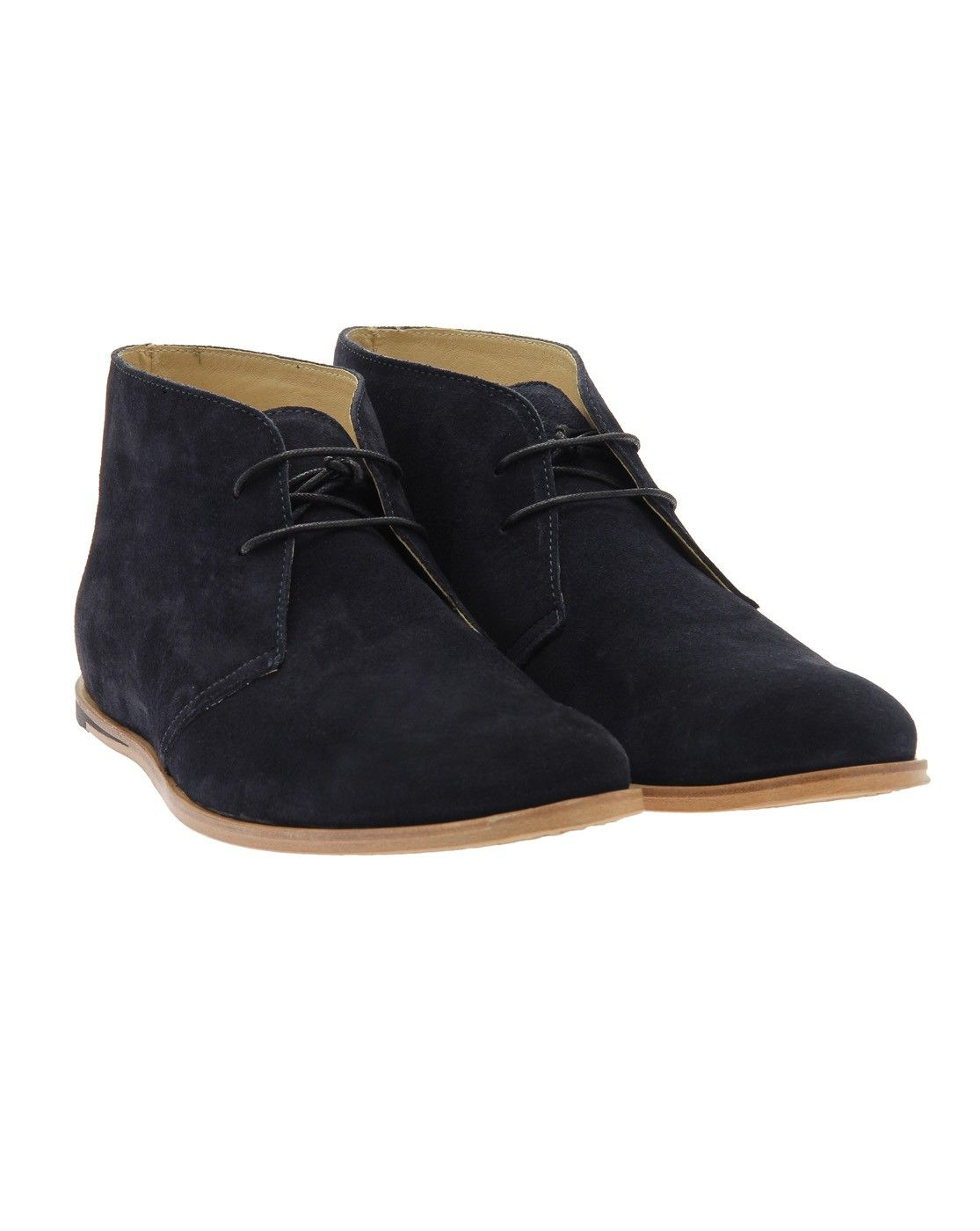 navy suede desert boots